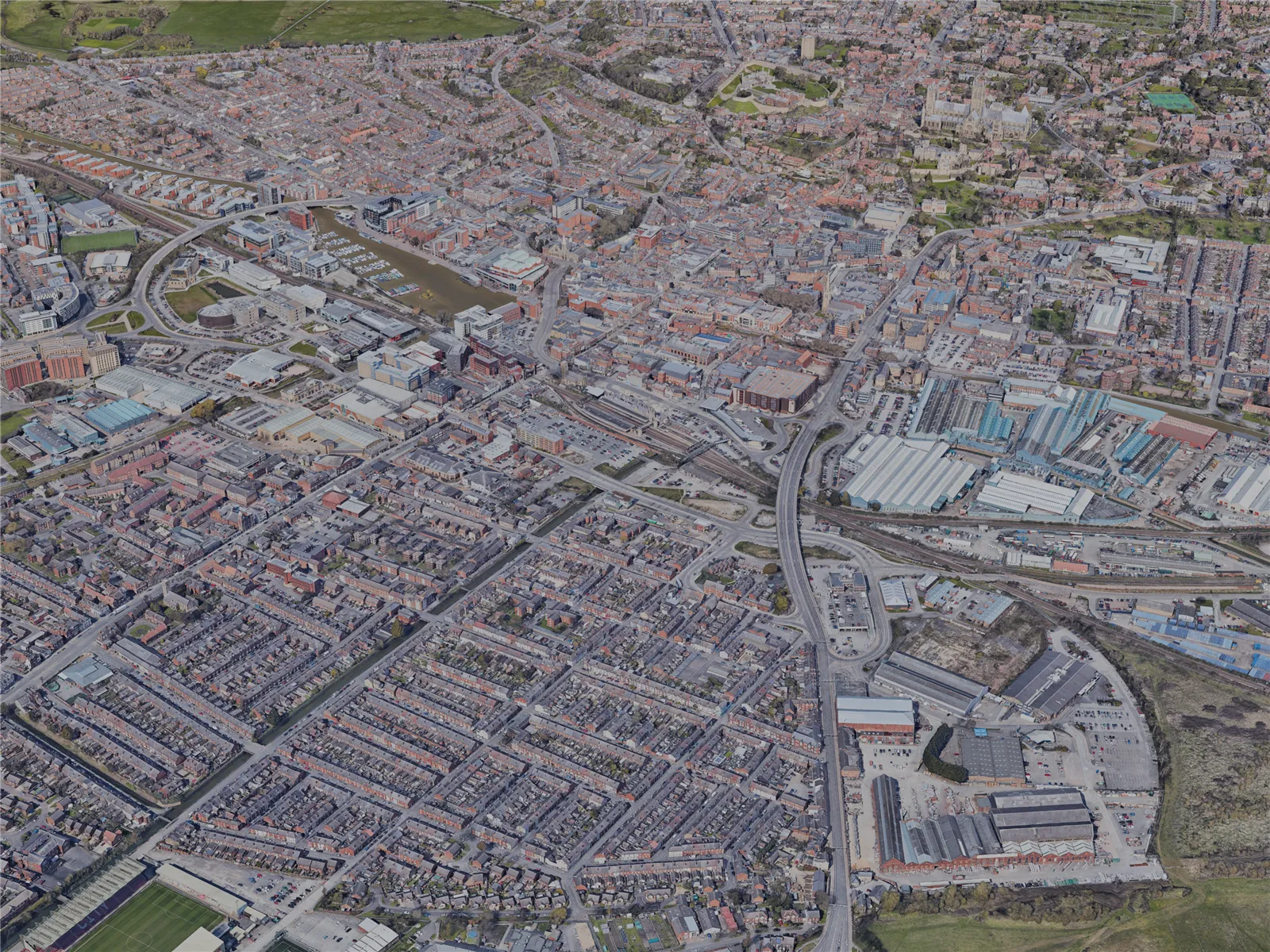 Lincoln City, UK (2023) 3D Model main preview