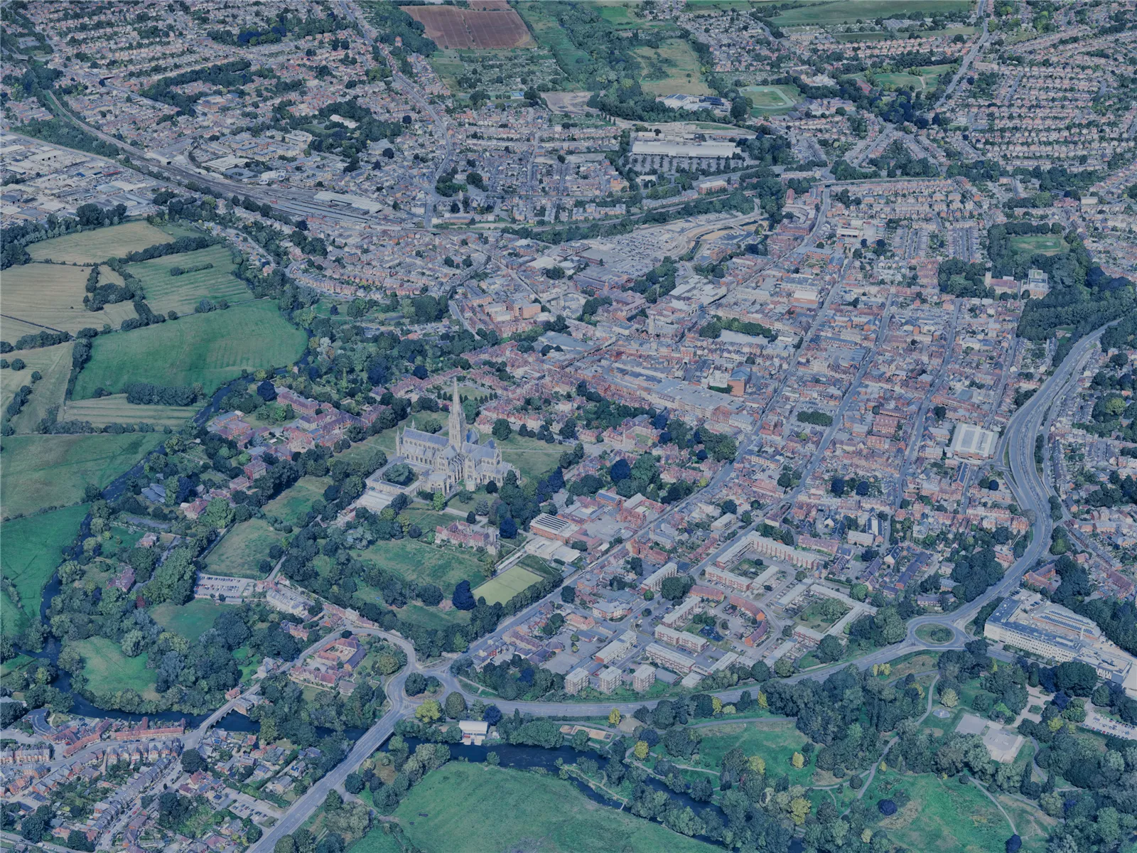 Salisbury City, UK (2024) 3D Model main preview
