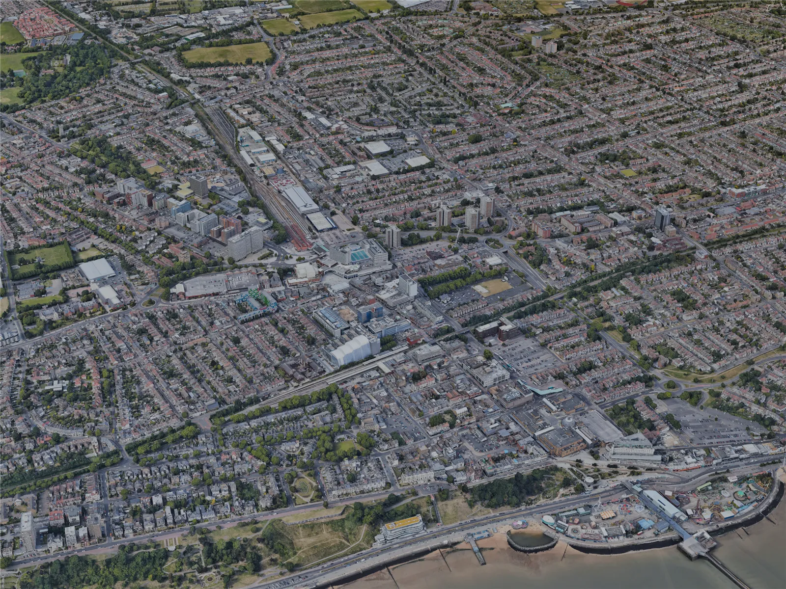 Southend-on-Sea City, UK (2022) 3D Model main preview