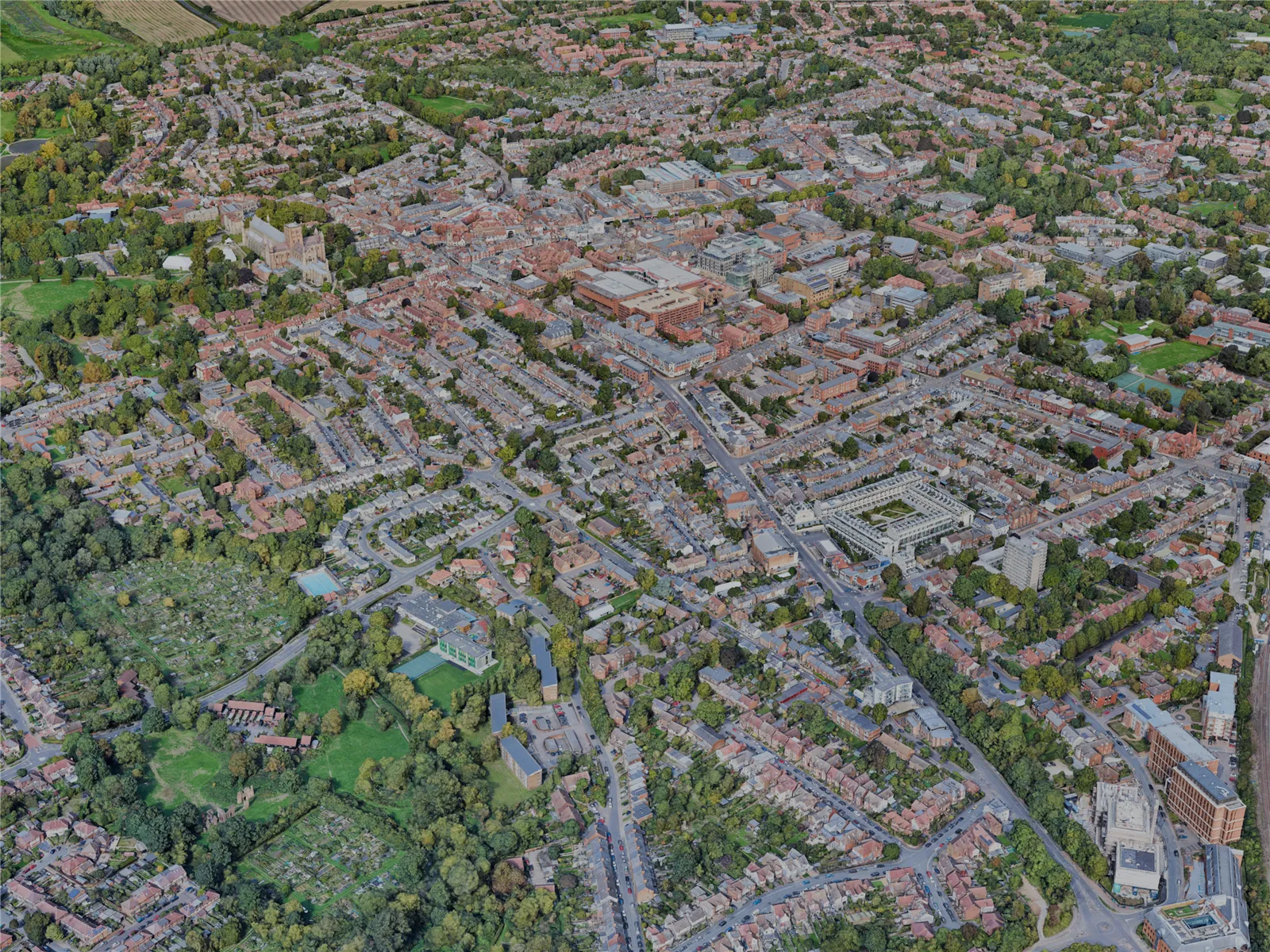 St. Albans City, UK (2022) 3D Model main preview