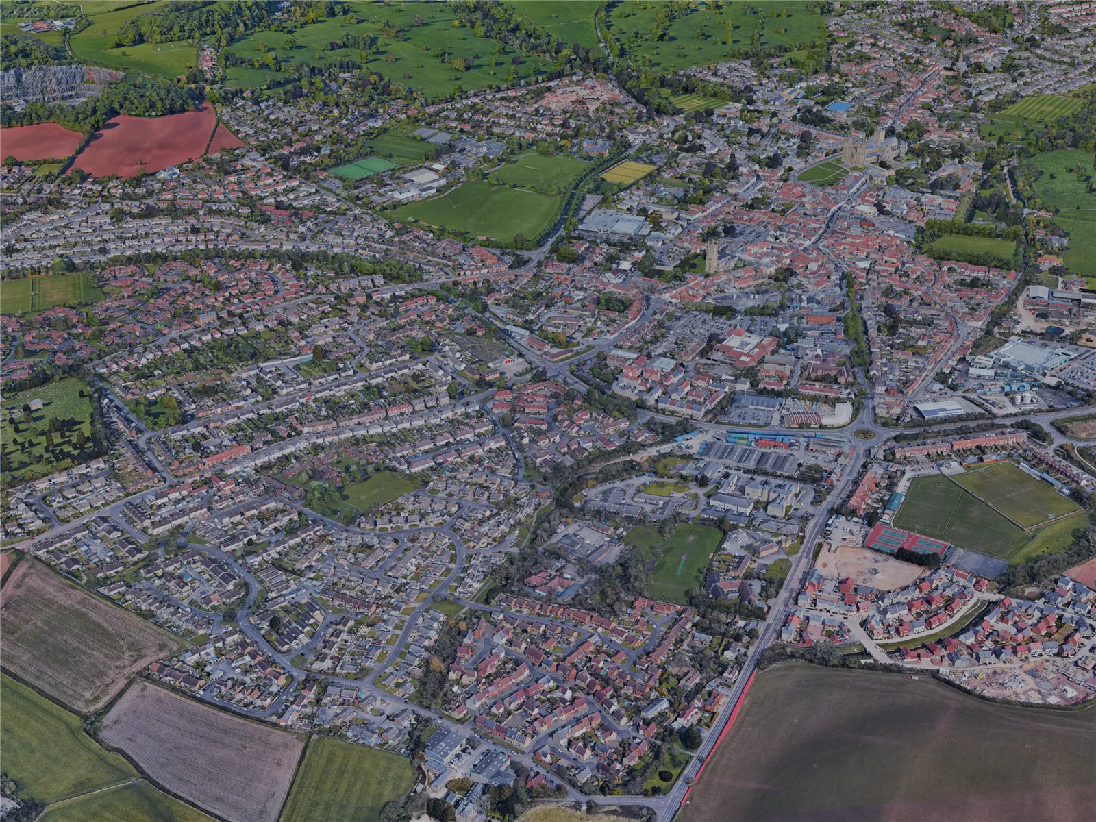 Wells City, UK (2022) 3D Model main preview