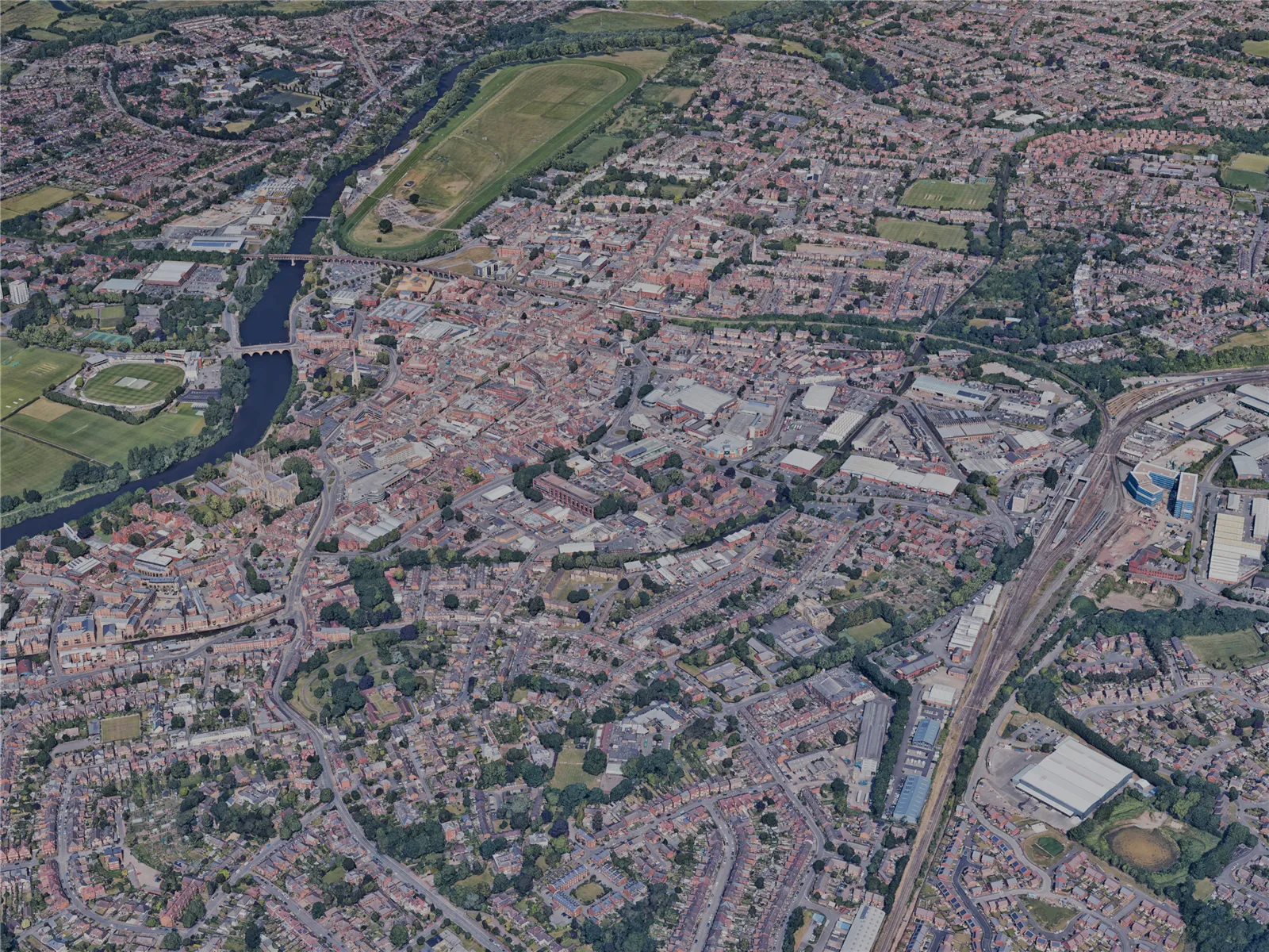 Worcester City, UK (2023) 3D Model main preview