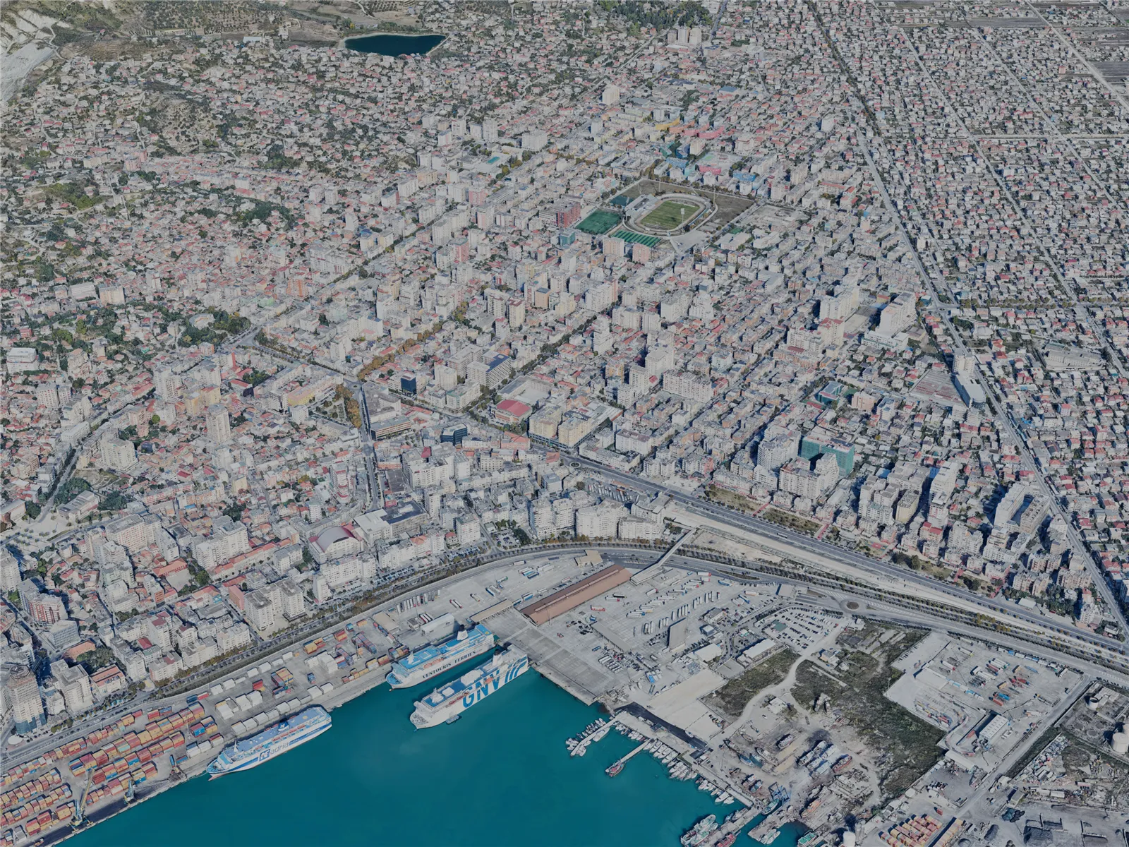 Durres City, Albania (2024) 3D Model main preview
