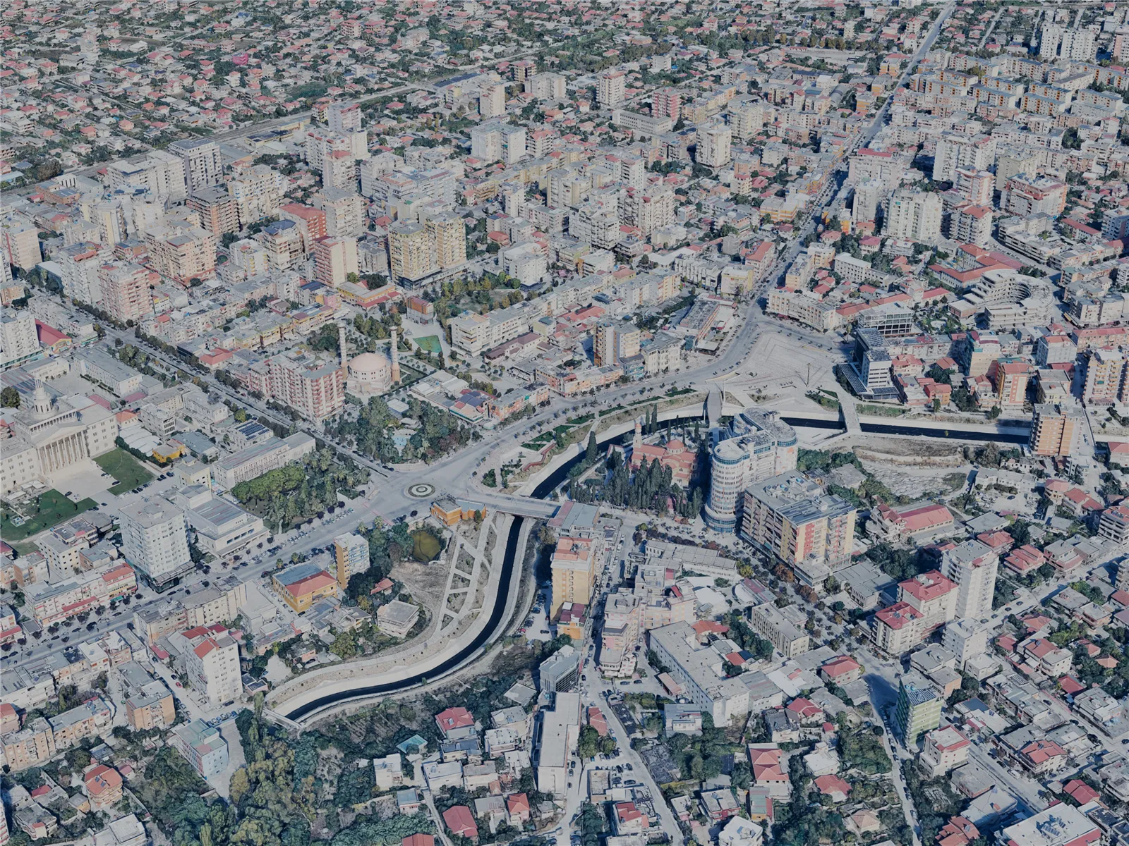 Fier City, Albania (2024) 3D Model main preview