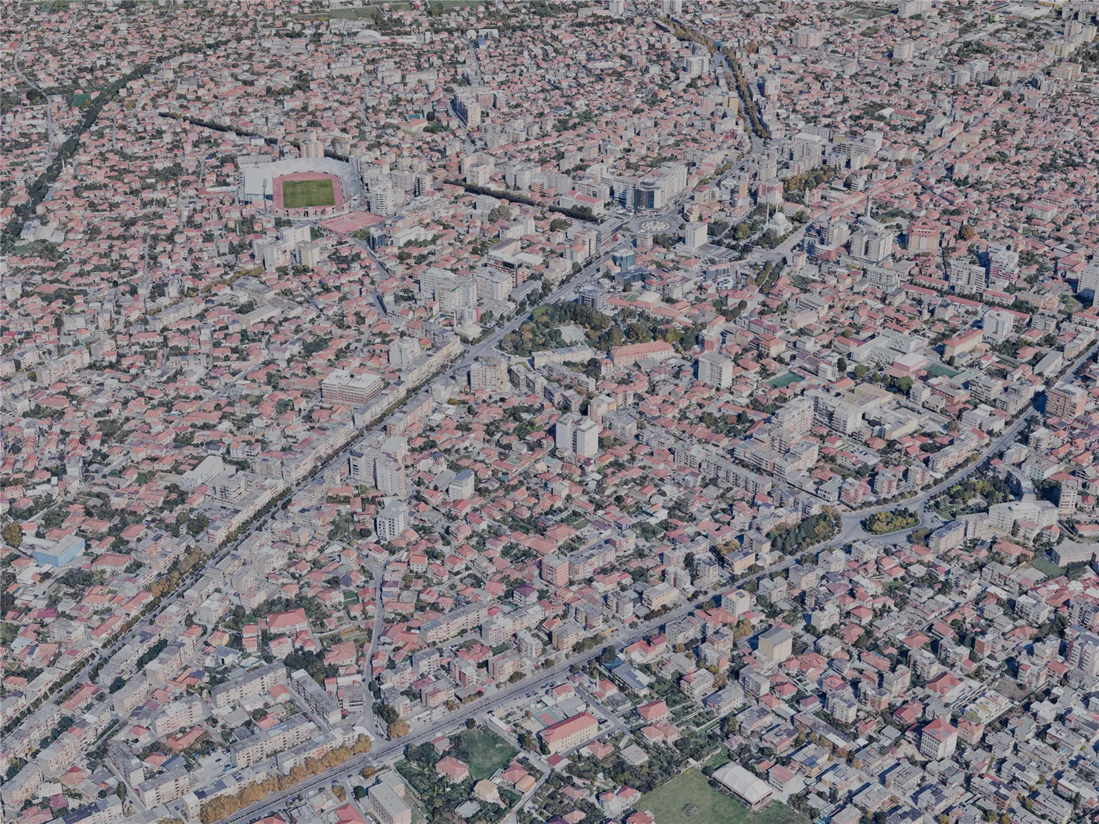 Shkoder City, Albania (2024) 3D Model main preview