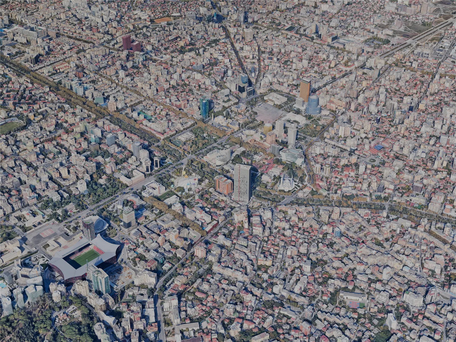 Tirane City, Albania (2024) 3D Model main preview