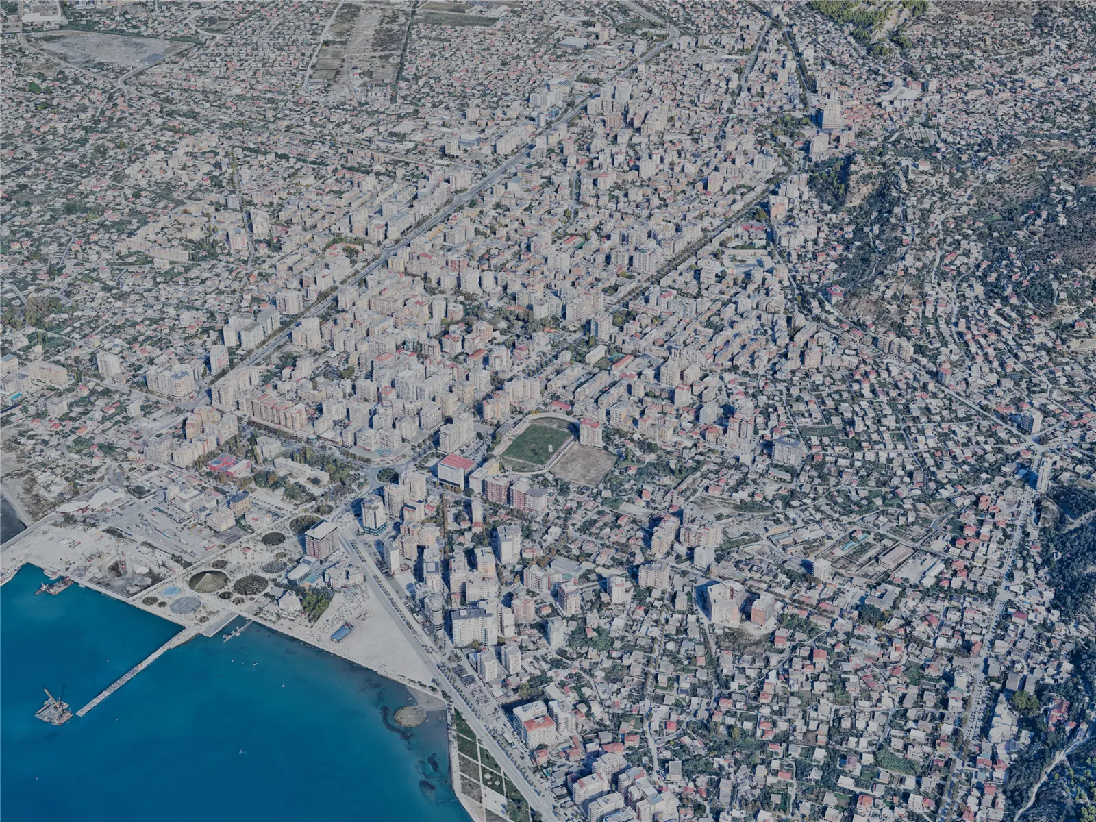 Vlore City, Albania (2024) 3D Model main preview