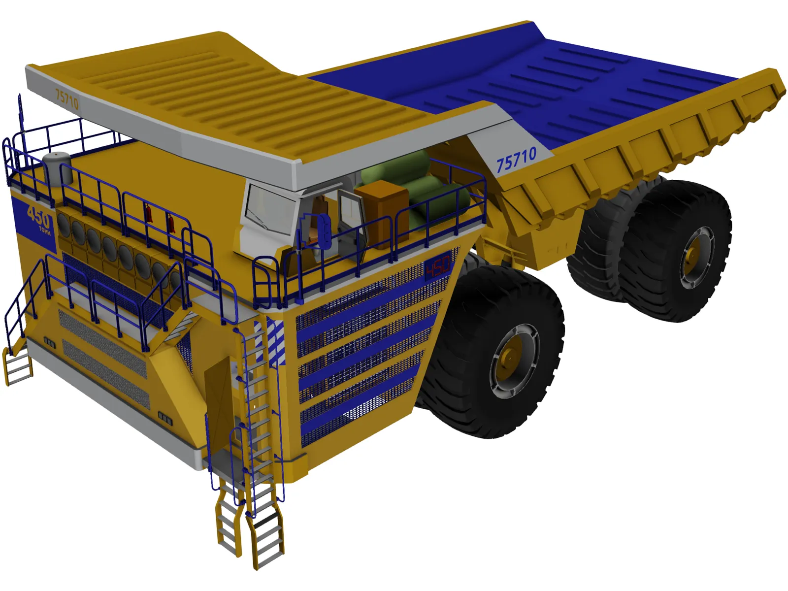 Belaz 75710 3D Model main preview