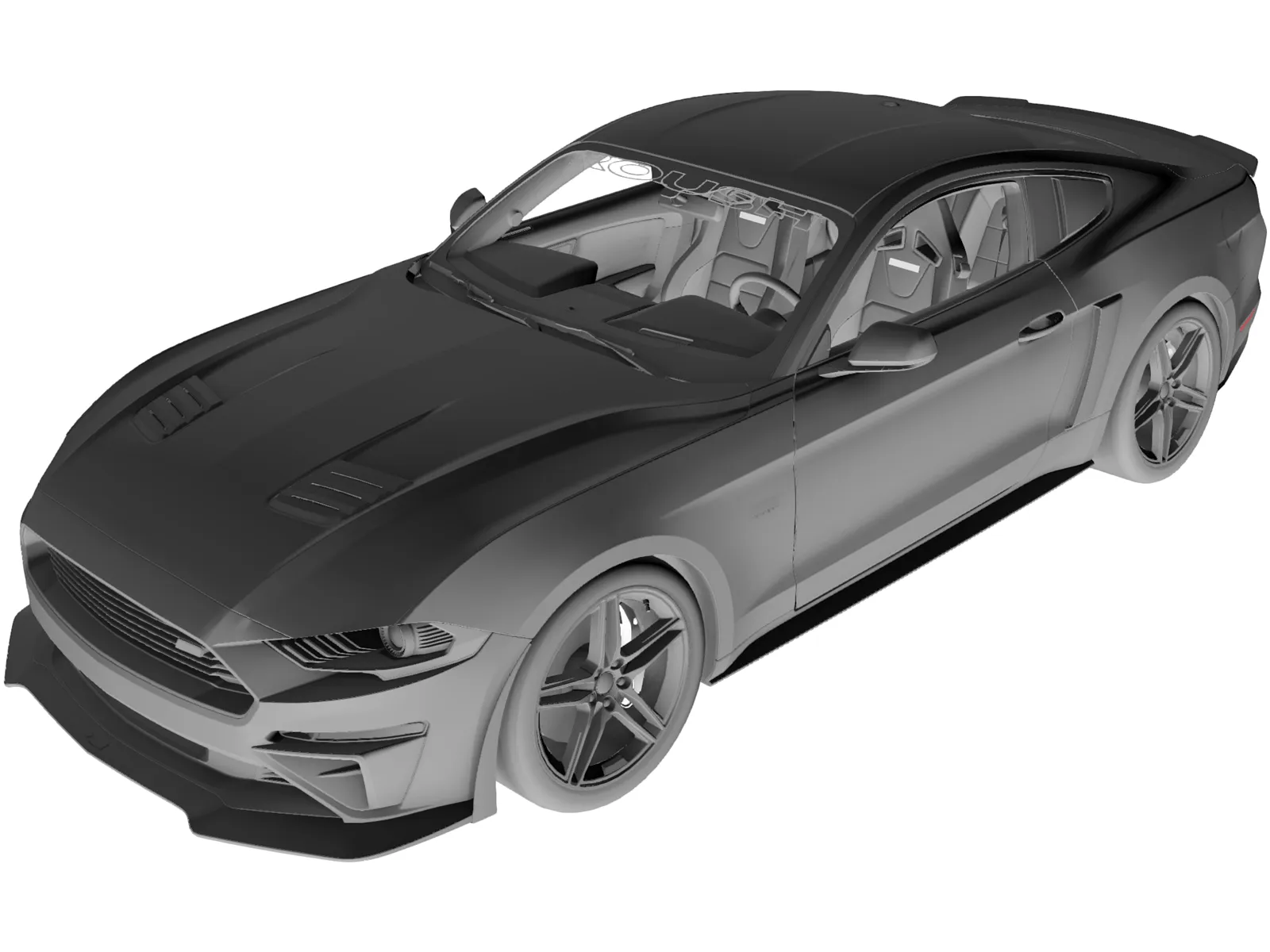 Ford Mustang Roush Stage 3 3D Model main preview