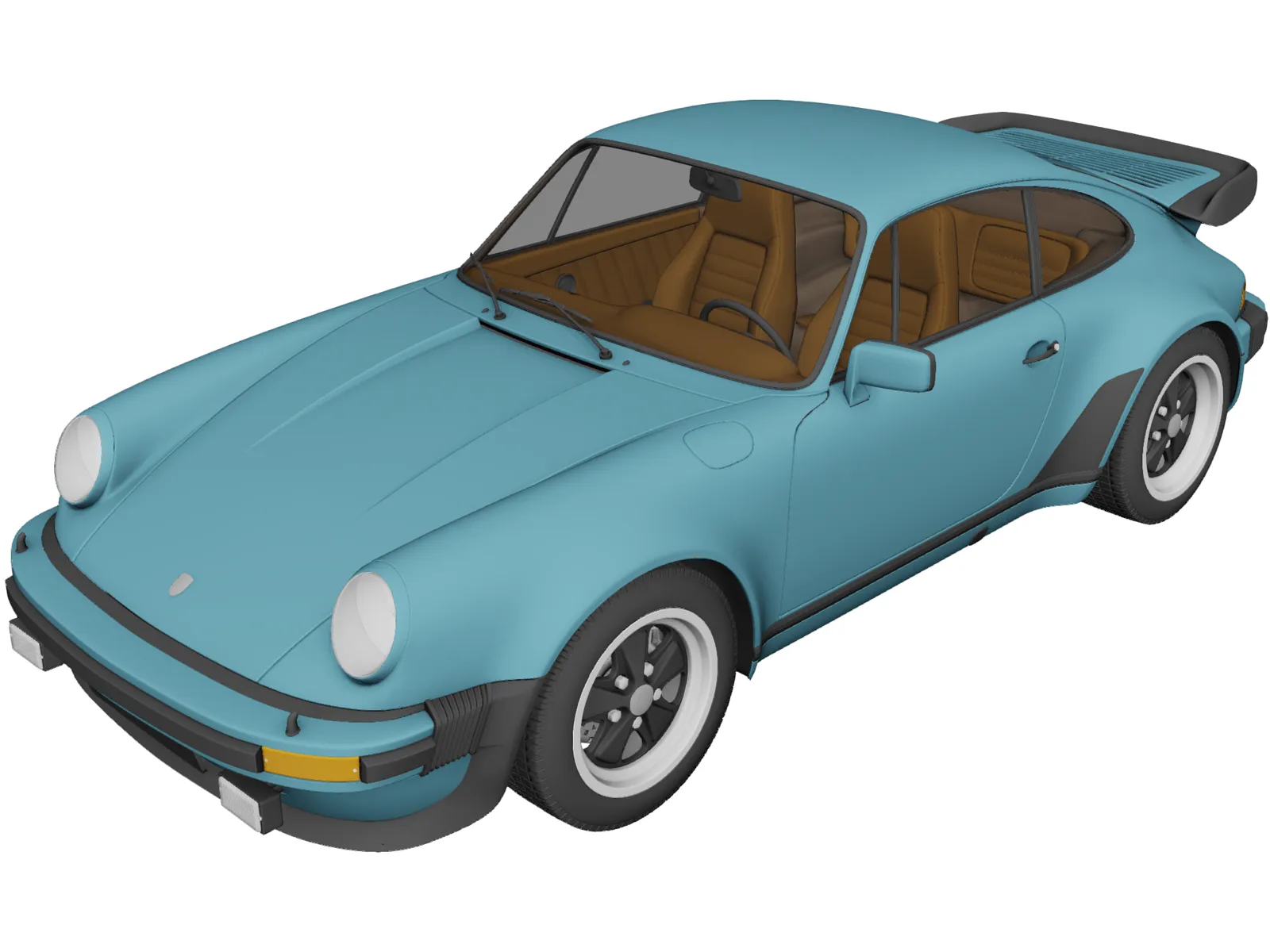Porsche 911 Turbo (1975) 3D Model main preview