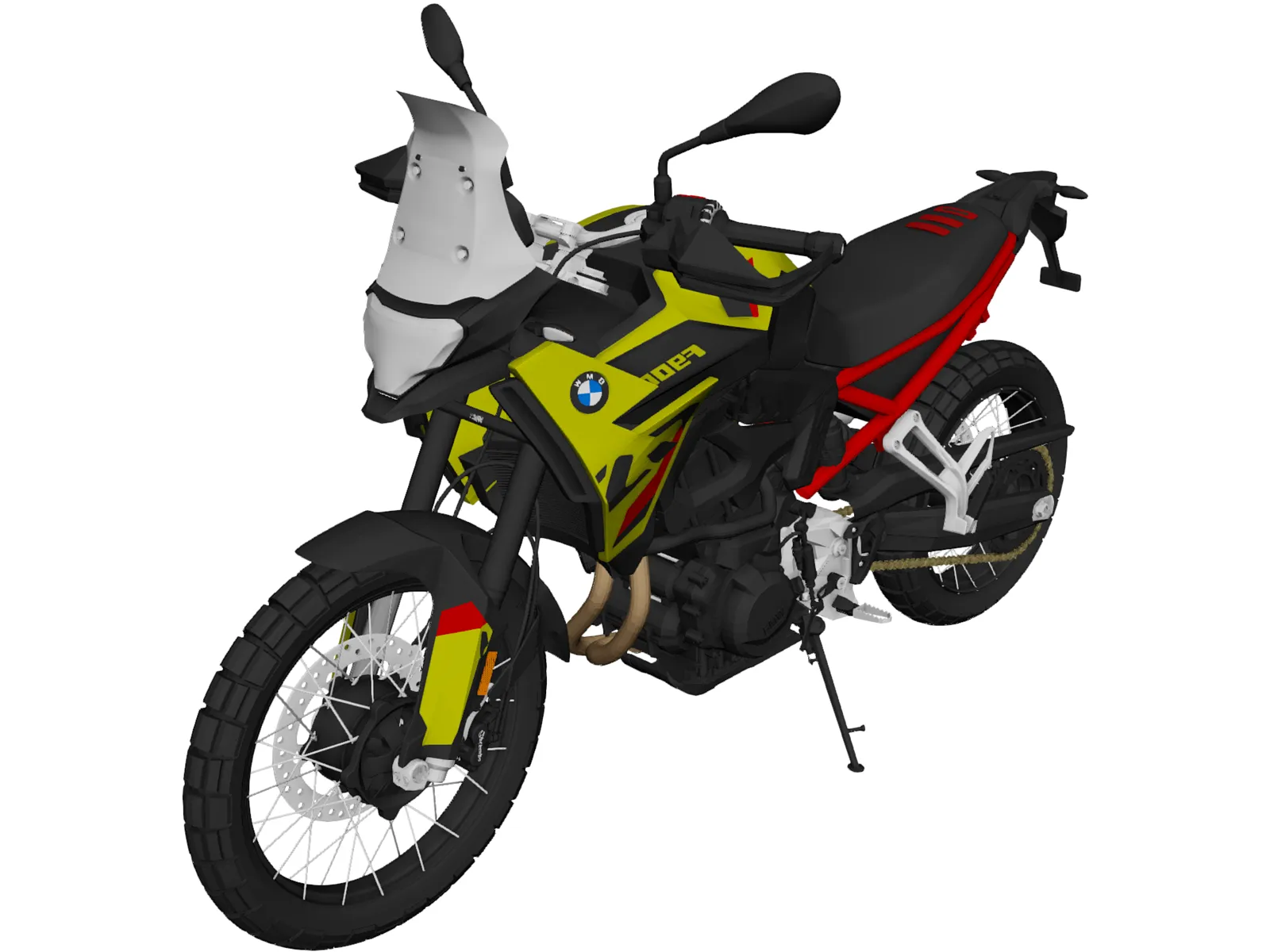 BMW F900GS (2024) 3D Model main preview