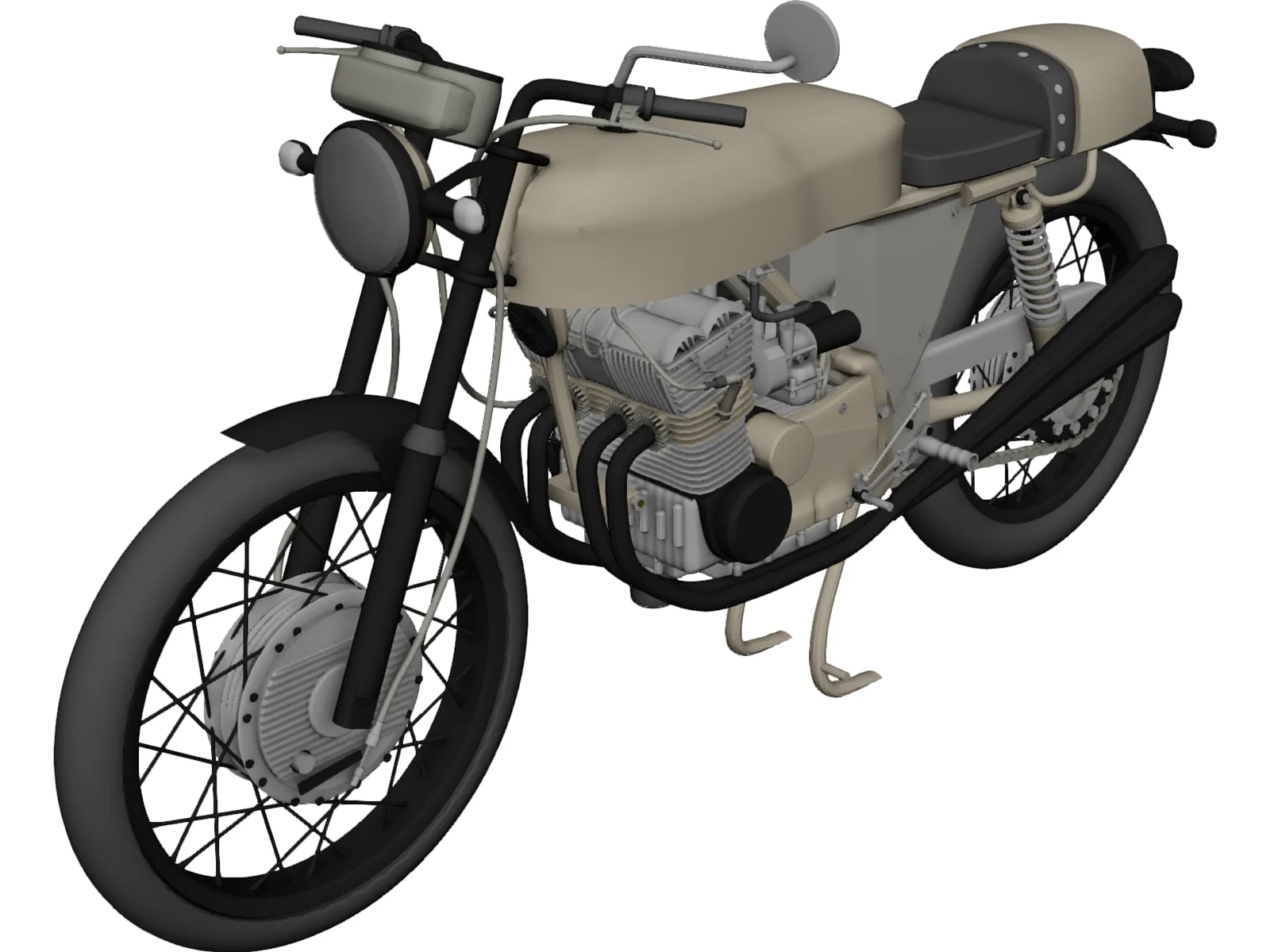 Moto Guzzi 3D Model main preview