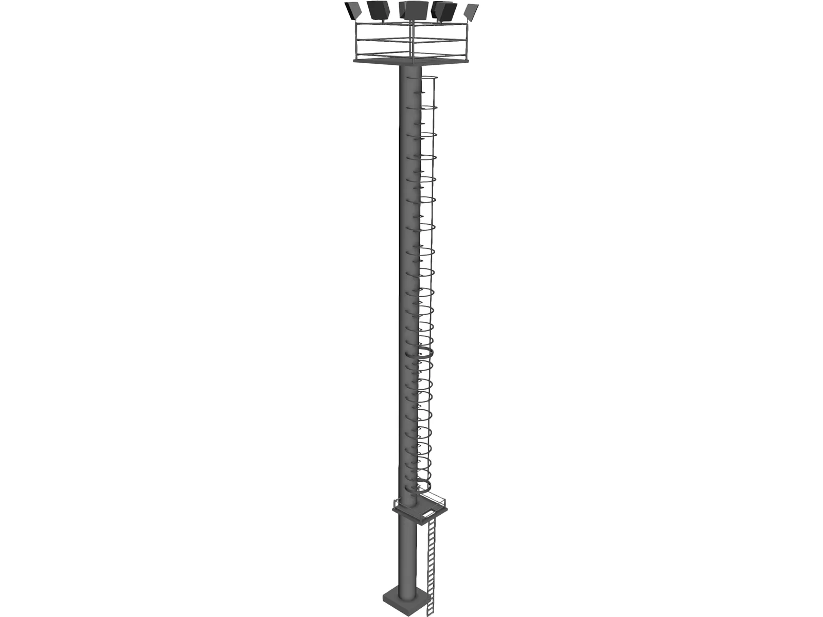 Airport Light 3D Model main preview