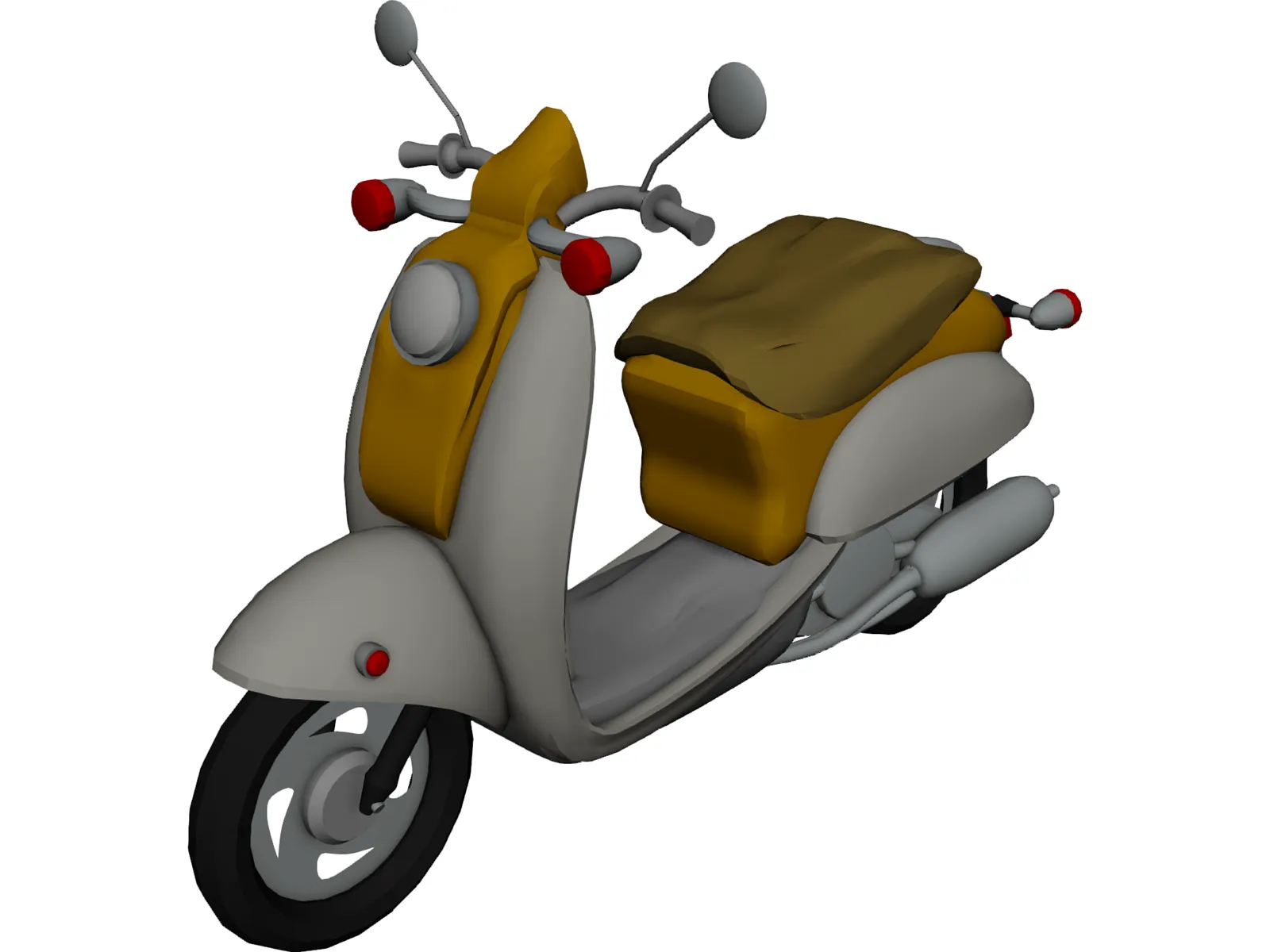 Scooter Vespa 3D Model main preview