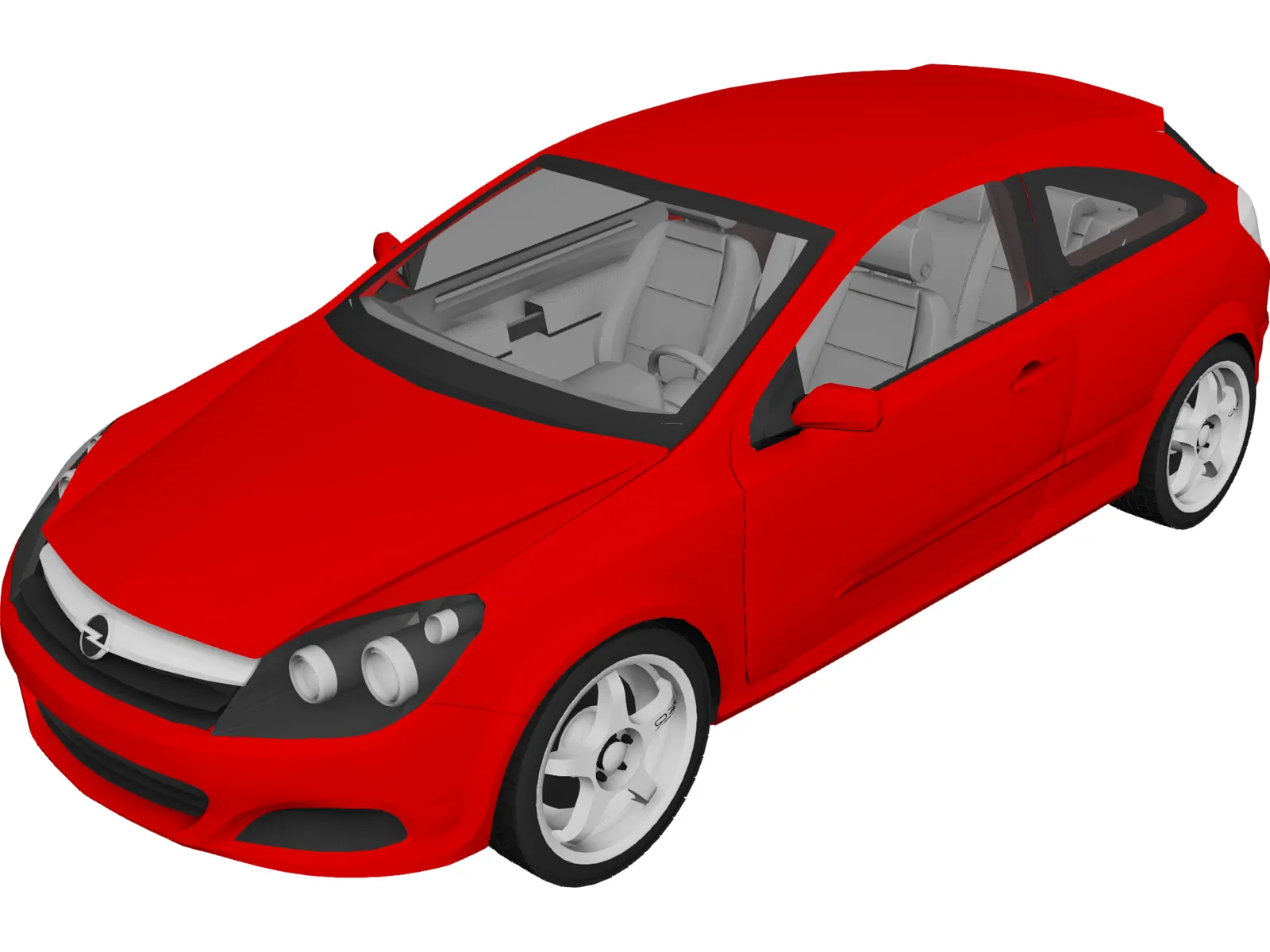 Opel Astra 3D Model main preview