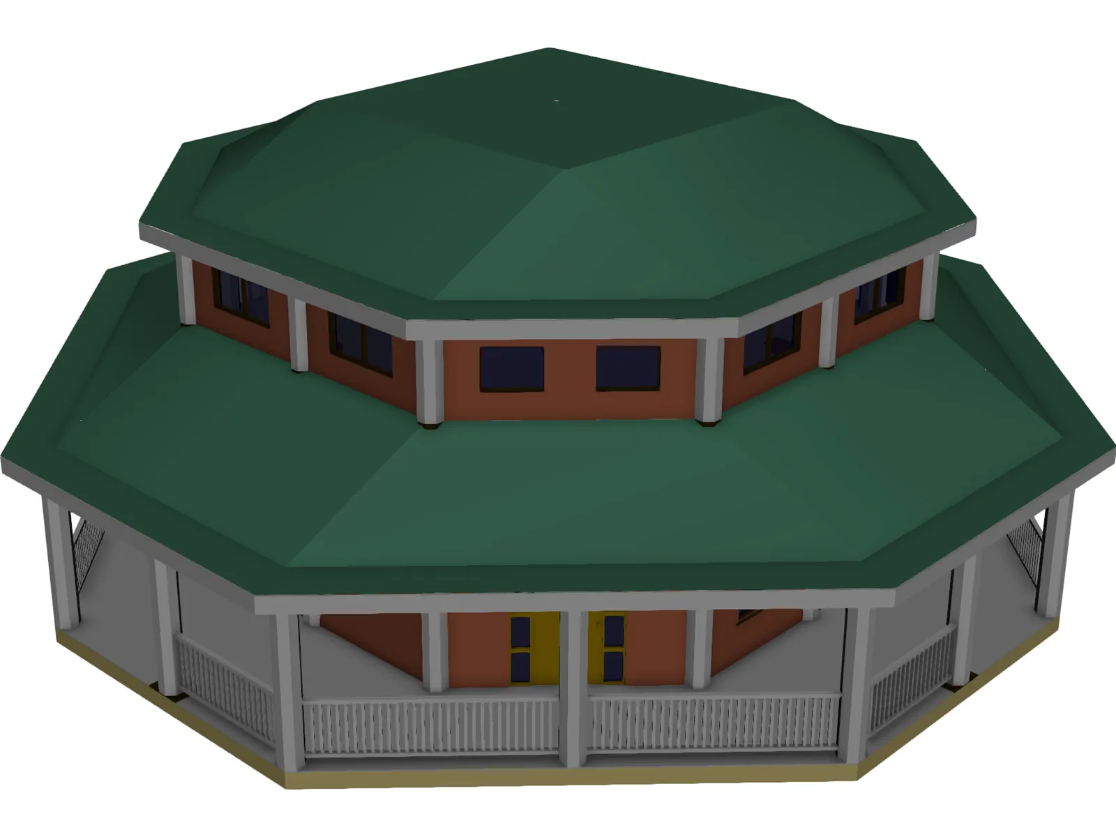 Modular House 3D Model main preview