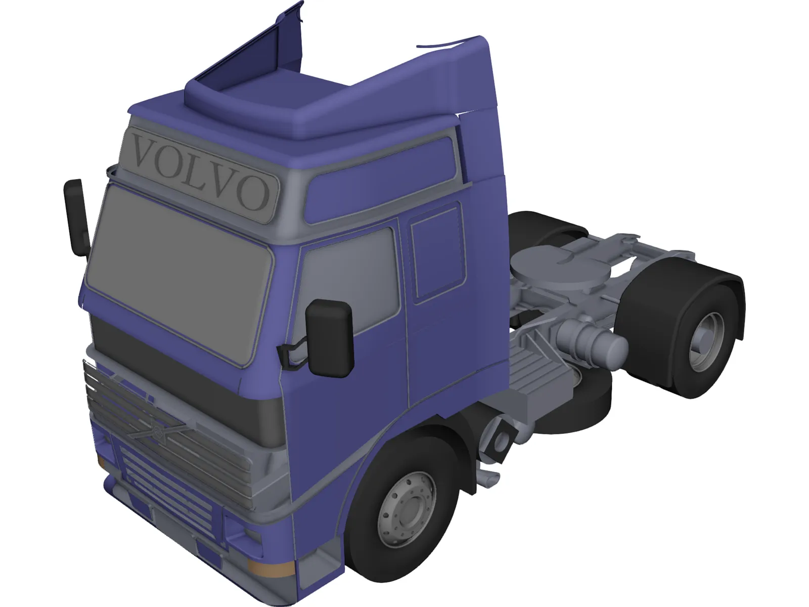 Volvo Truck 3D Model main preview