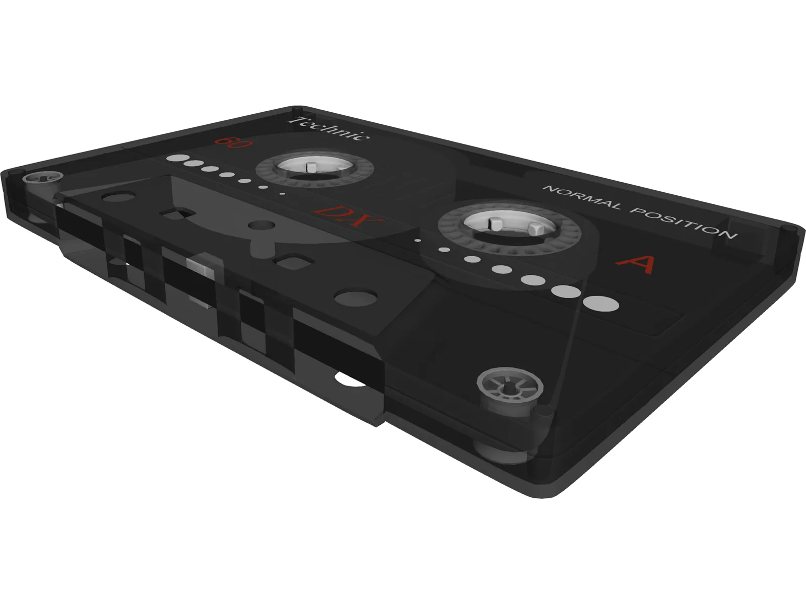 Cassette Tape 3D Model main preview