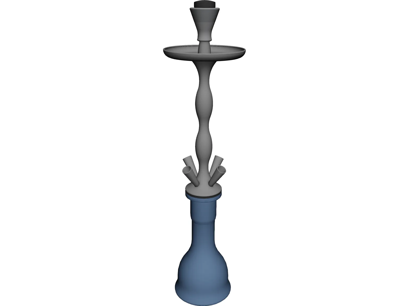 Shisha for 4 Tubes 3D Model main preview