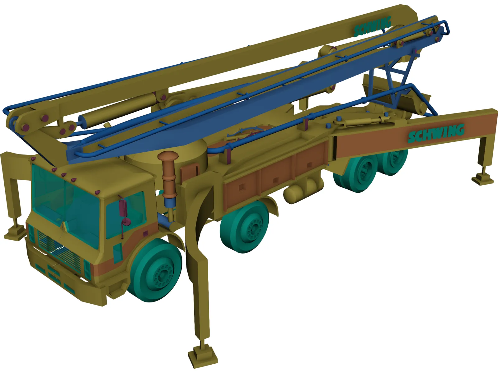 Schwing Truck 3D Model main preview