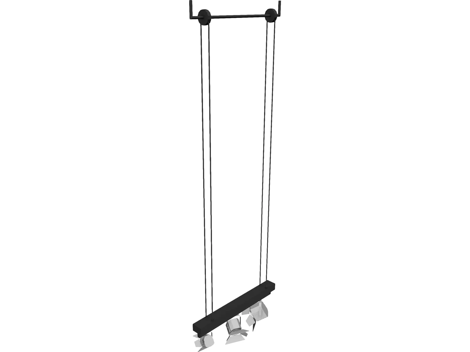 TV Studio Lights Spot 3D Model main preview