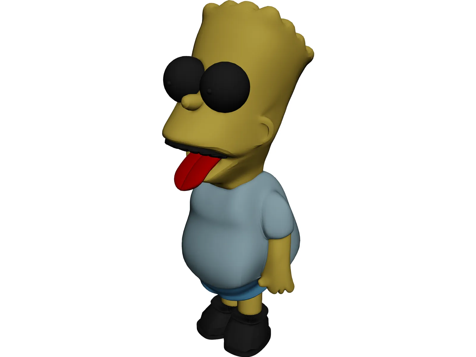 Simpsons Bart 3D Model main preview