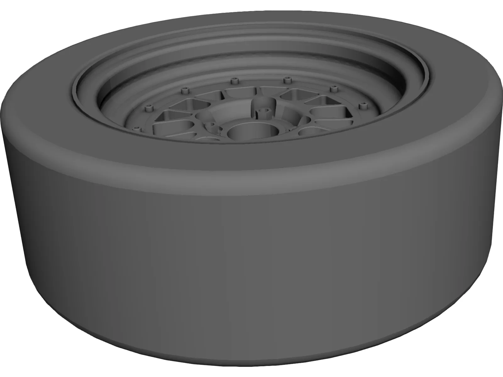 BBS 13 Inch Rim 3D Model main preview