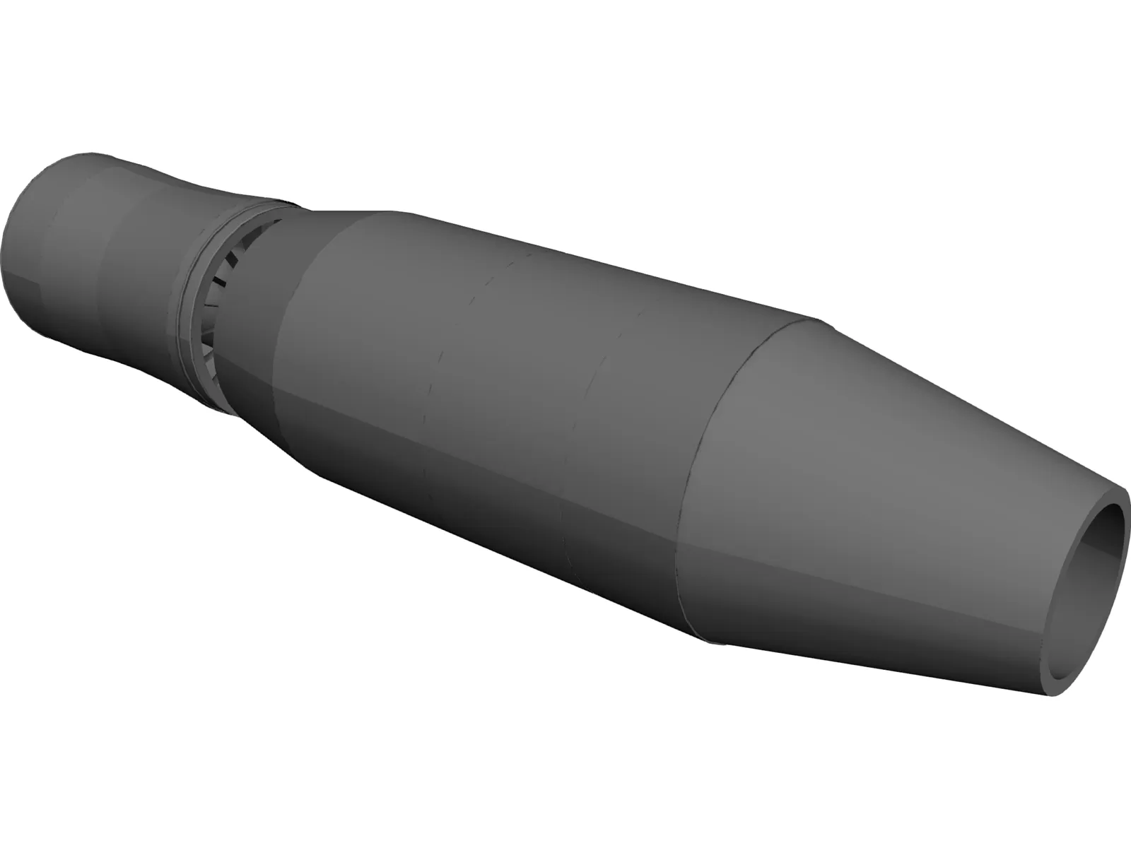 Pratt&Whitney F-100 Jet Engine 3D Model main preview