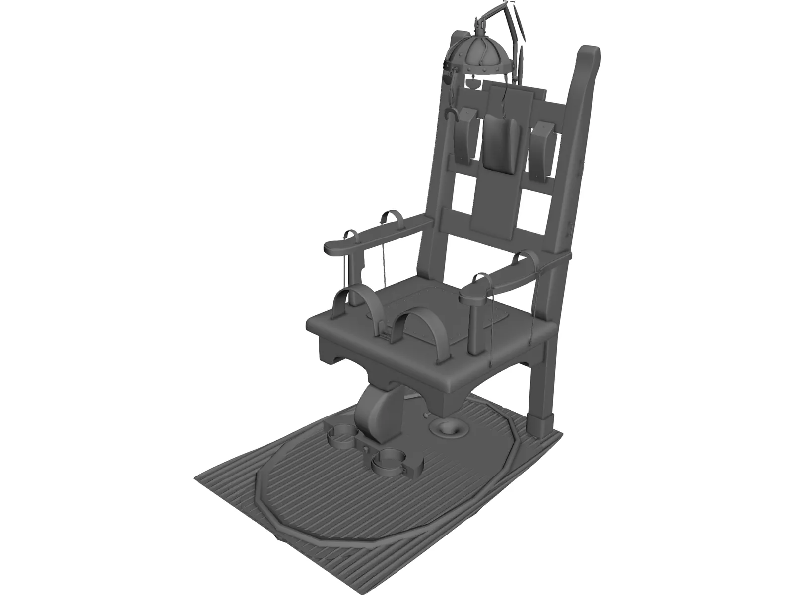 Electric Chair 3D Model main preview