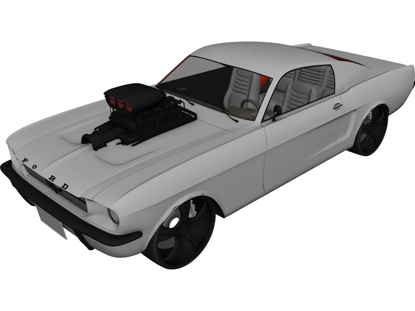 Ford Mustang (1963) [Charged] 3D Model main preview