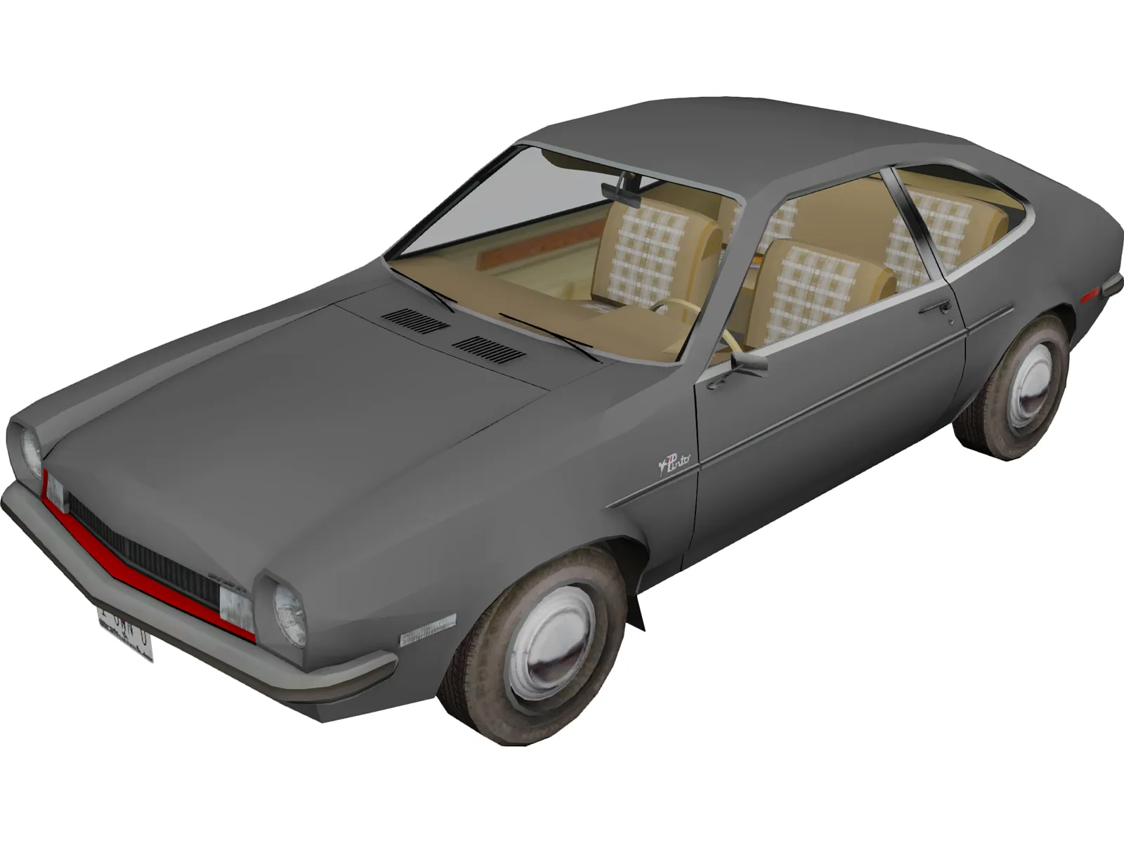 Ford Pinto 3D Model main preview