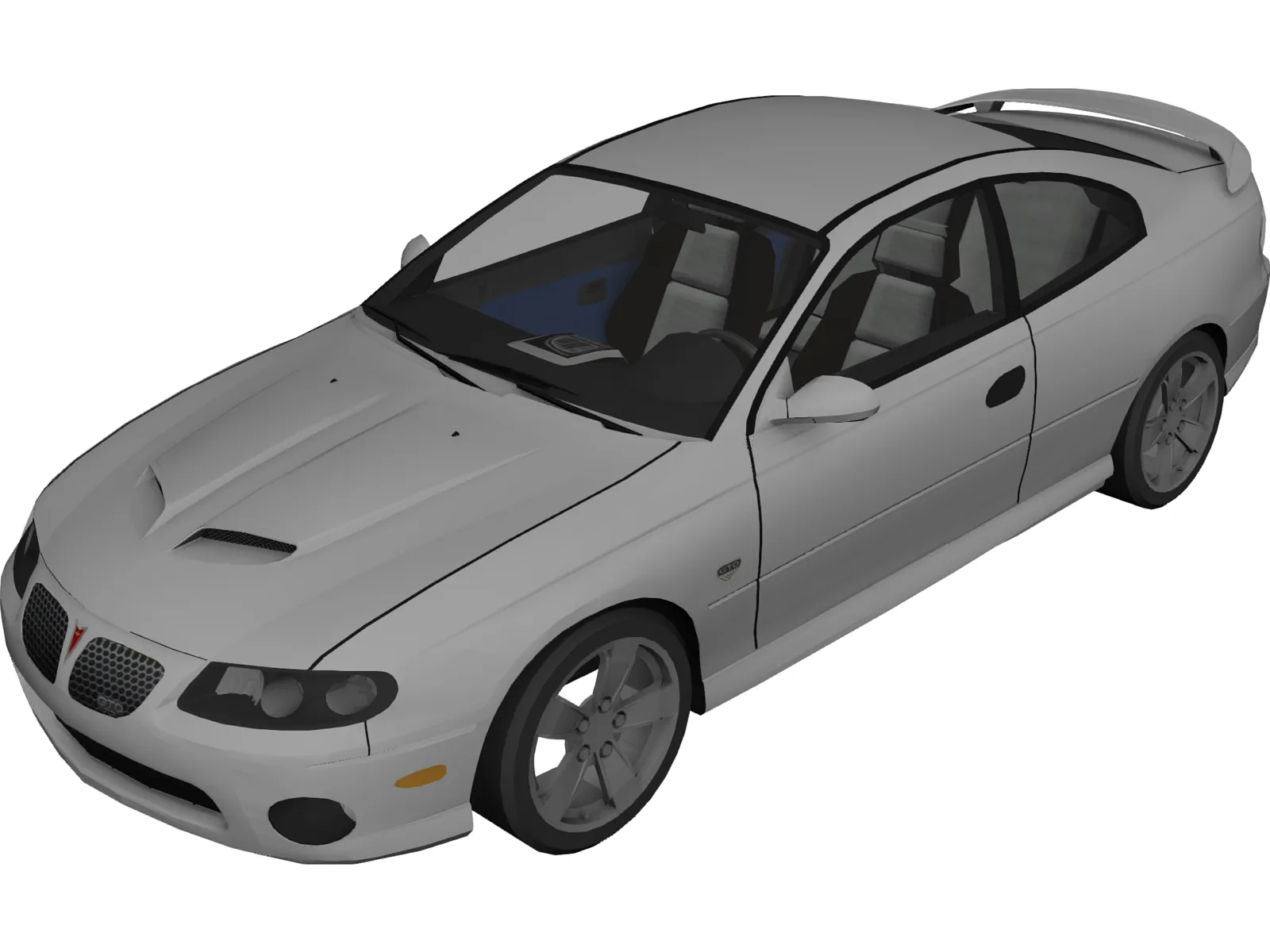 Pontiac GTO 3D Model main preview