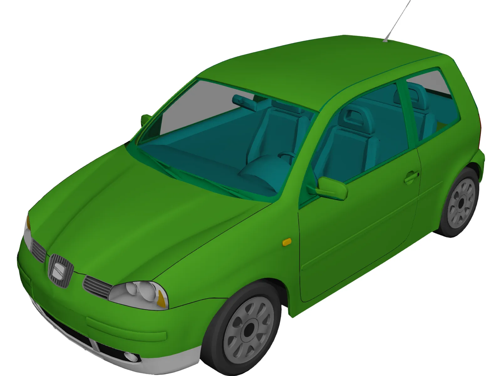Seat Arosa 3D Model main preview