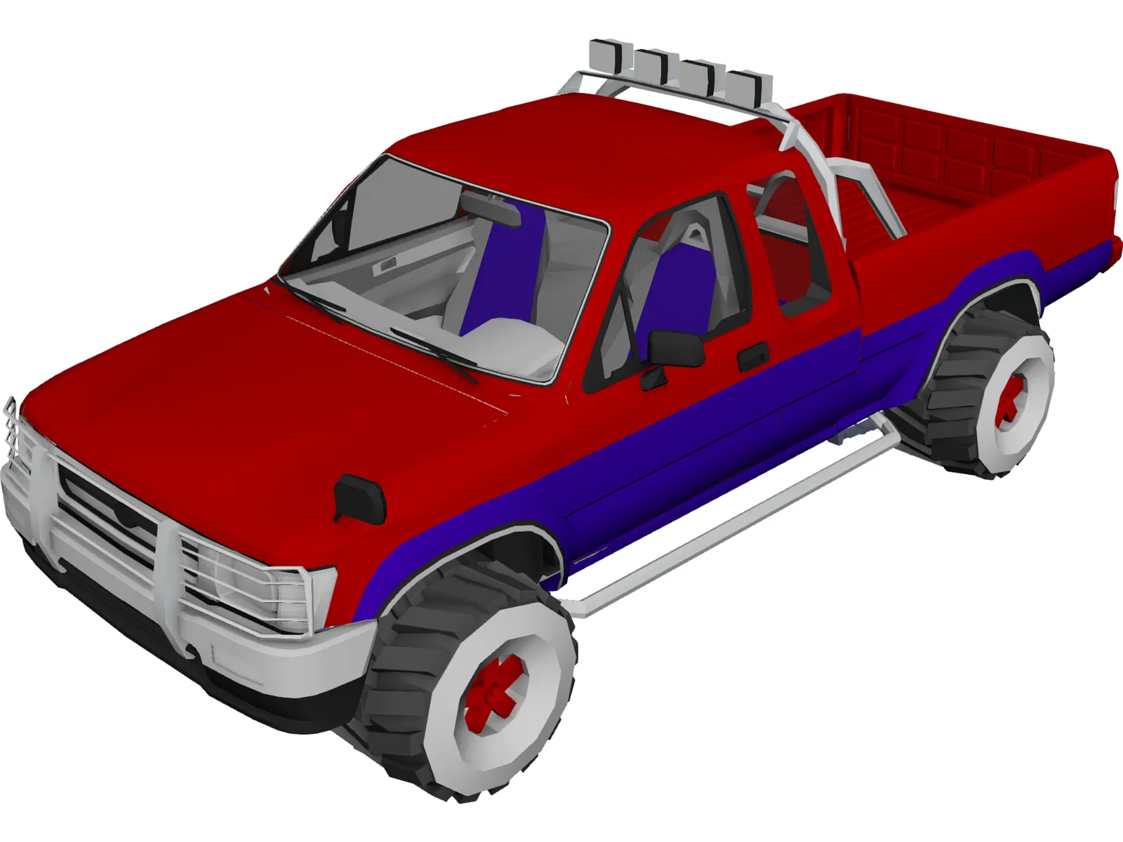 Toyota Hilix SURF Sport 3D Model main preview