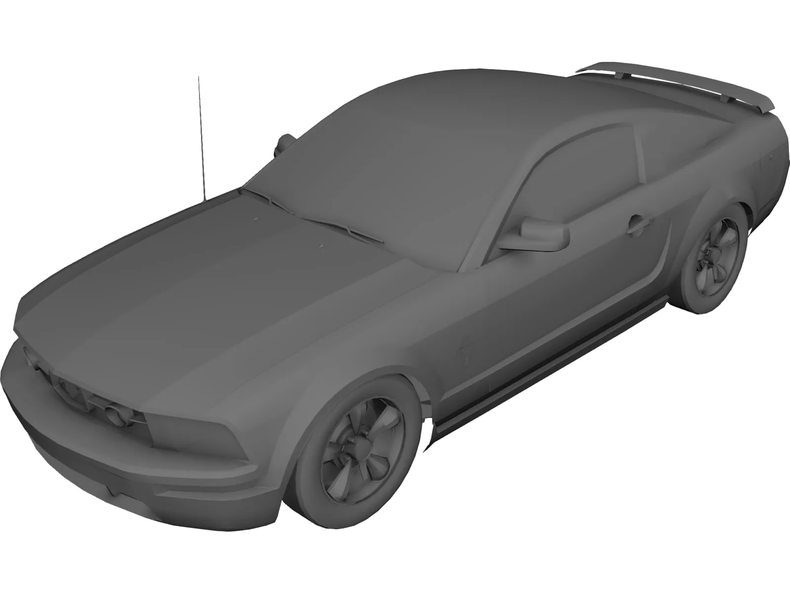 Ford Mustang 3D Model main preview
