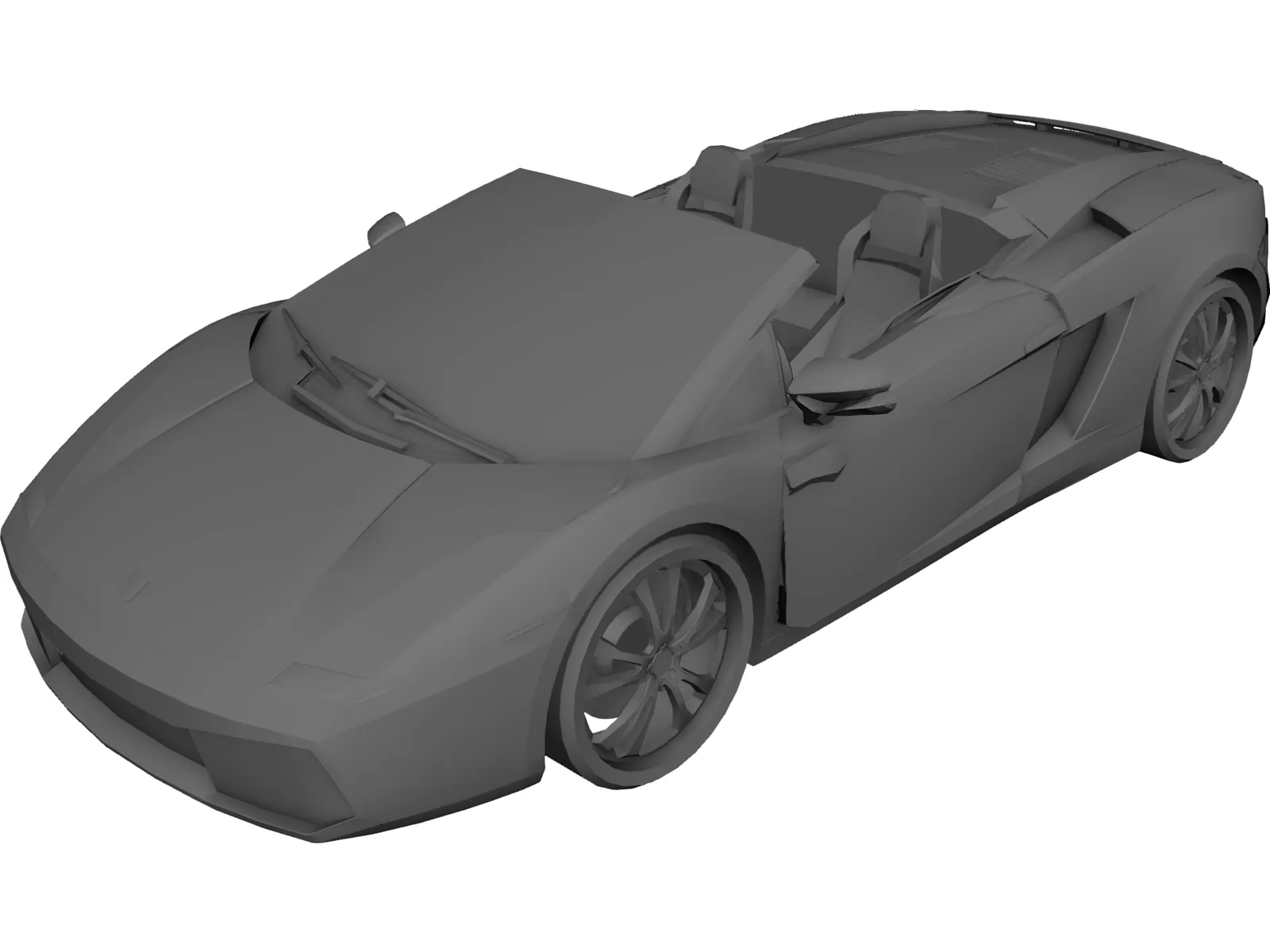 Lamborghini Gallardo Spyder 3D Model main preview