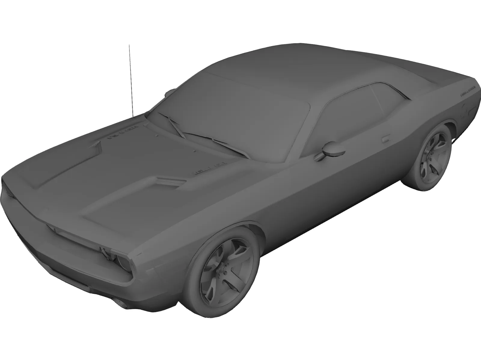 Dodge Challenger (2007) 3D Model main preview