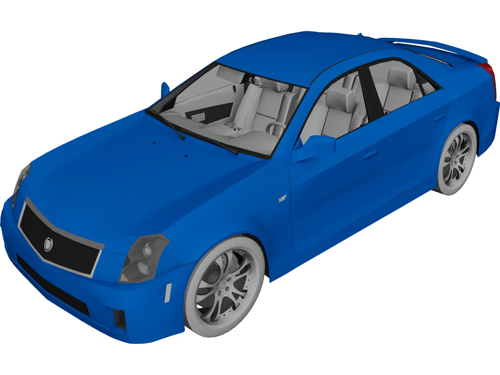 Cadillac CTS 3D Model main preview