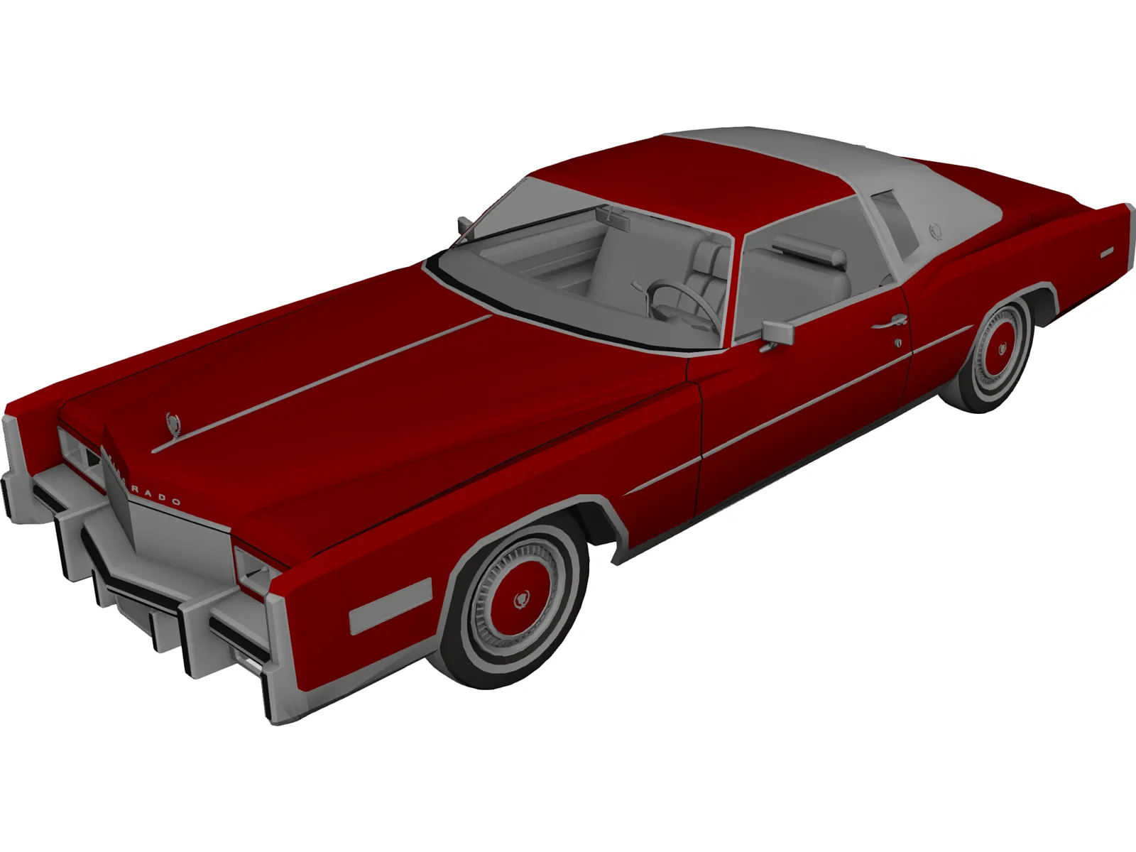 Cadillac Eldorado (1978) 3D Model main preview