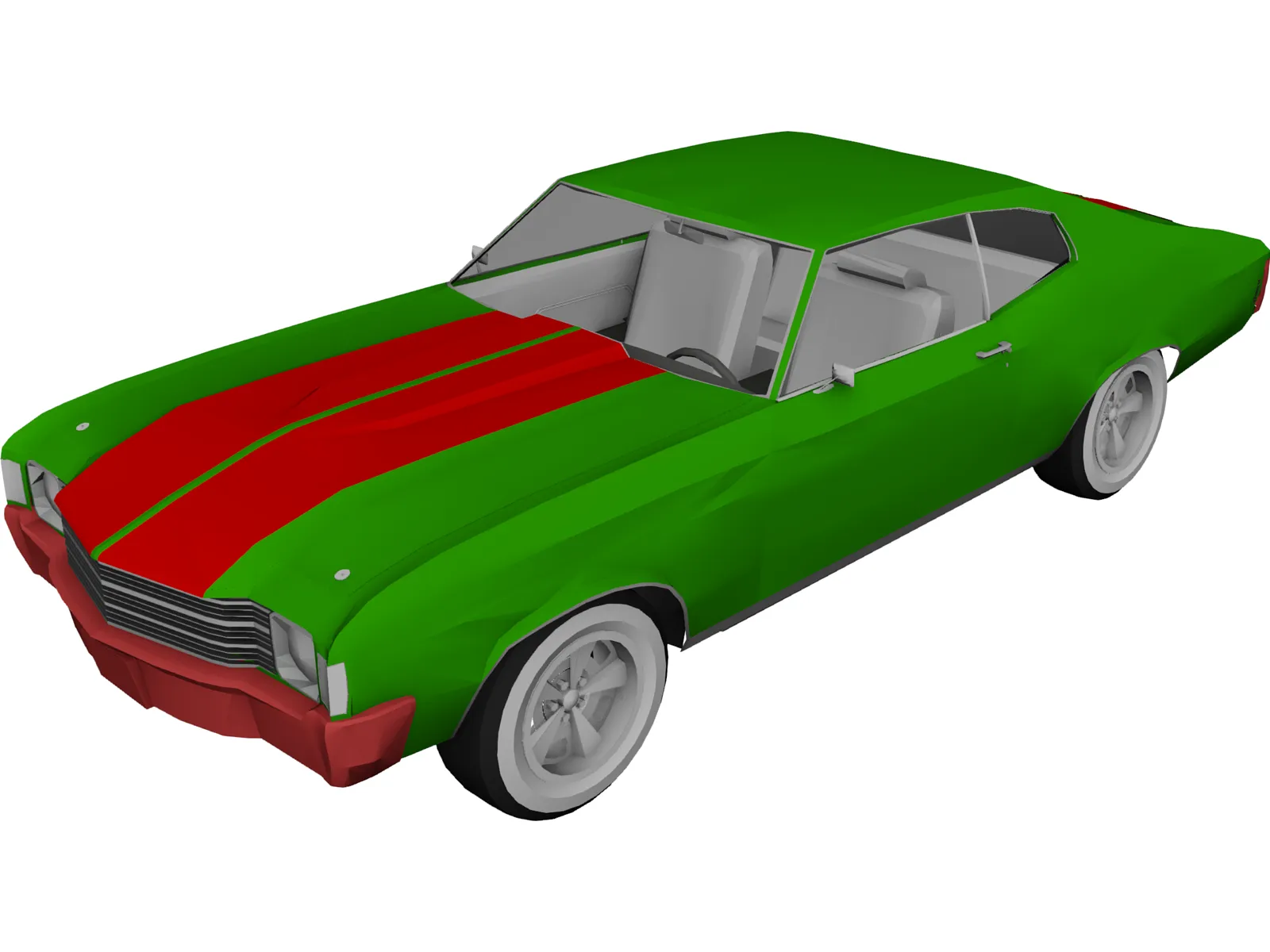 Chevrolet Chevelle (1980) 3D Model main preview