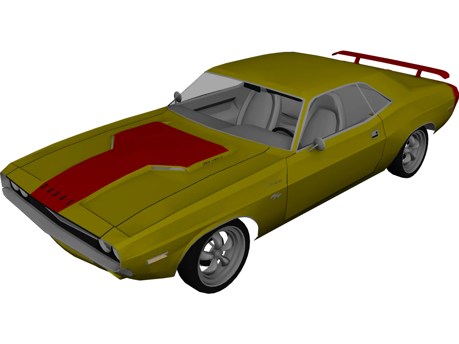 Dodge Challenger (1970) 3D Model main preview