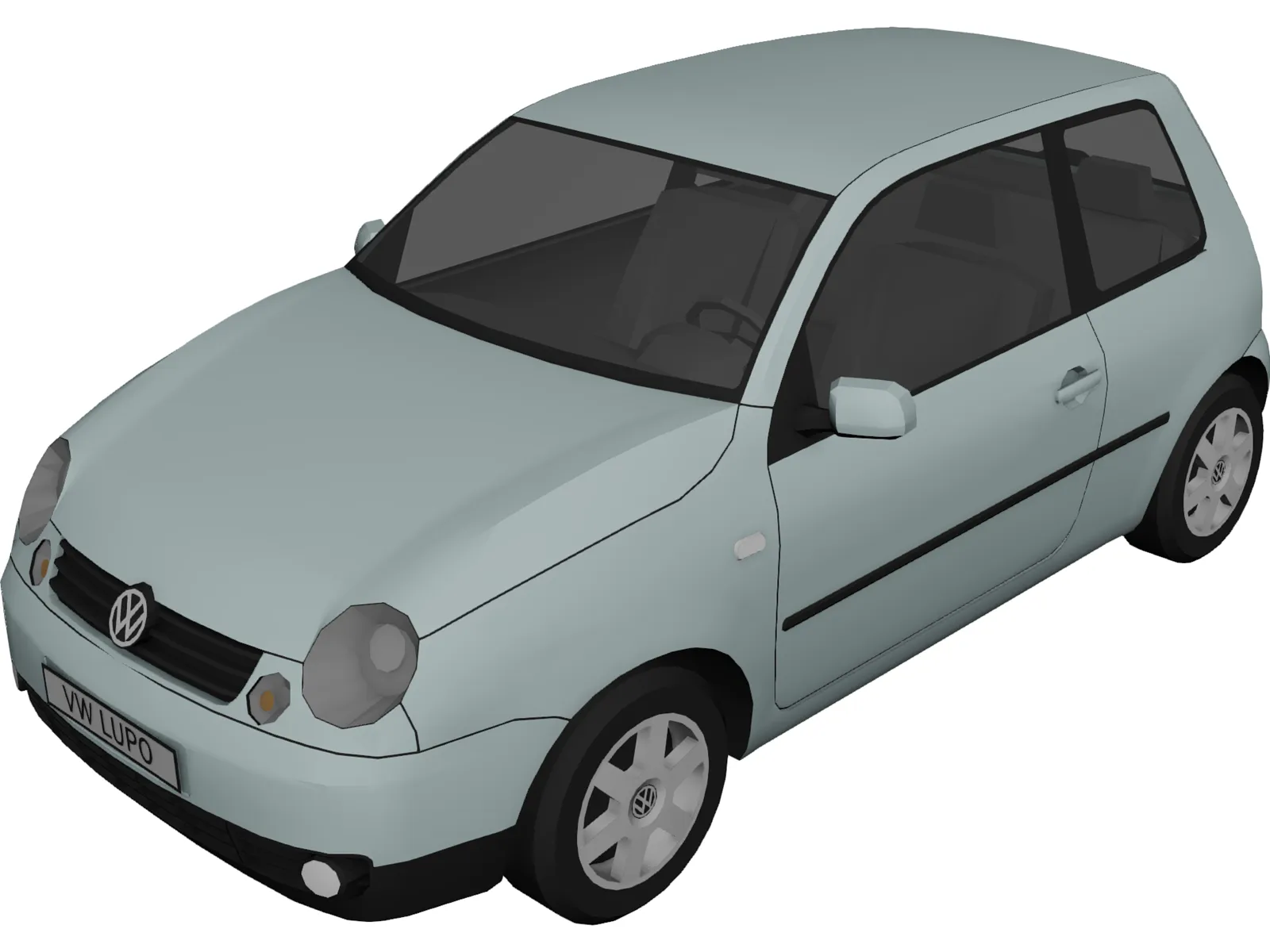 Volkswagen Lupo 3D Model main preview