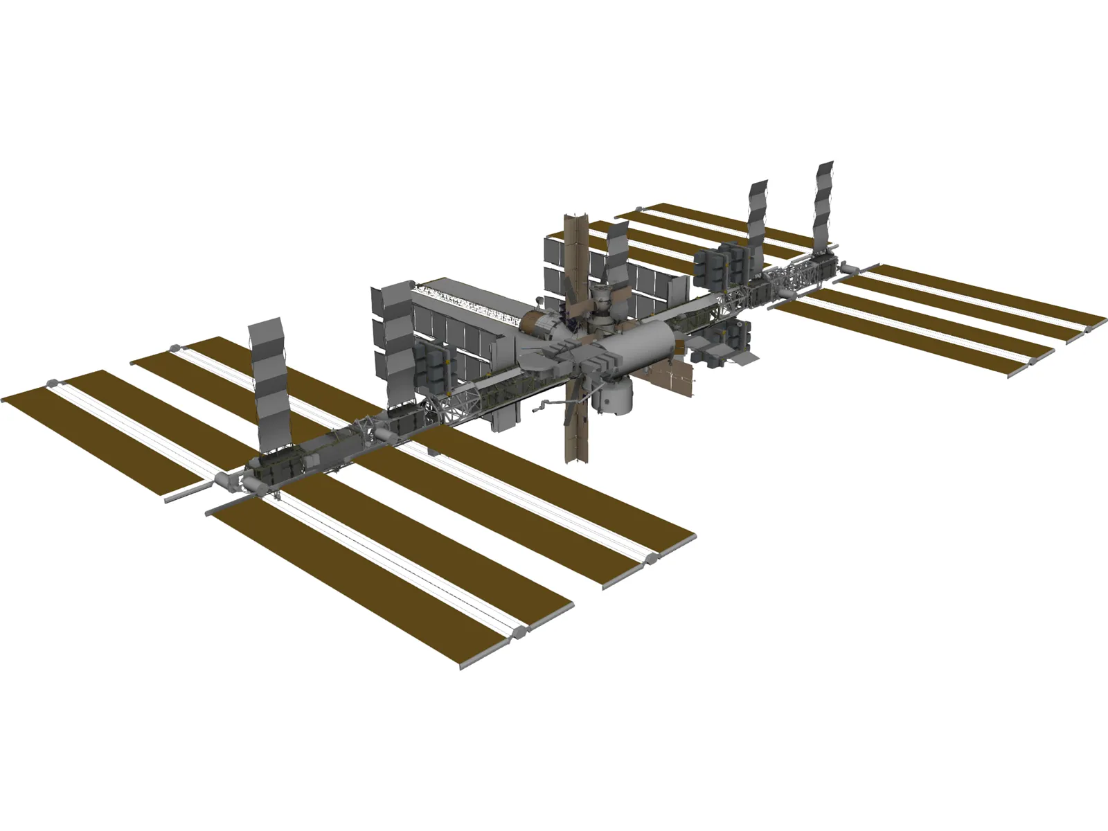 International Space Station (ISS) 3D Model main preview