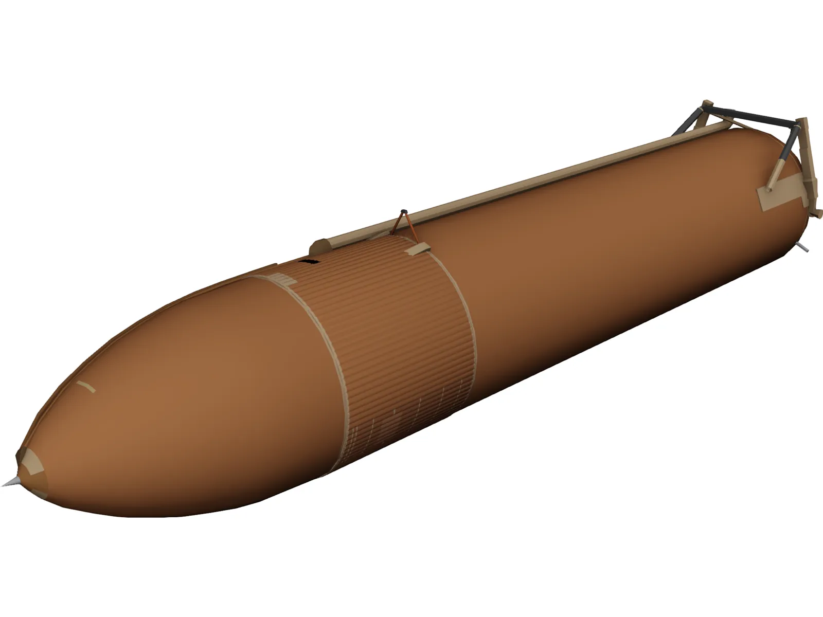 Space Shuttle External Tank 3D Model main preview