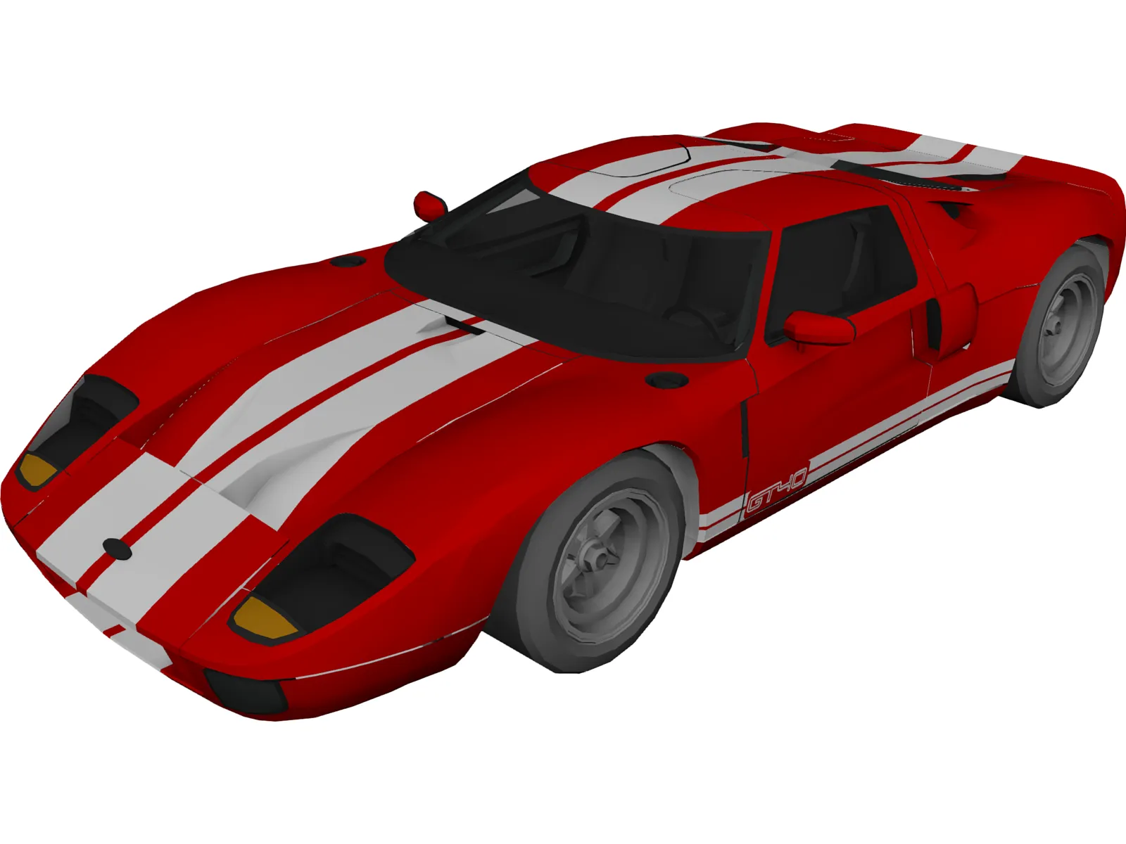 Ford GT40 3D Model main preview