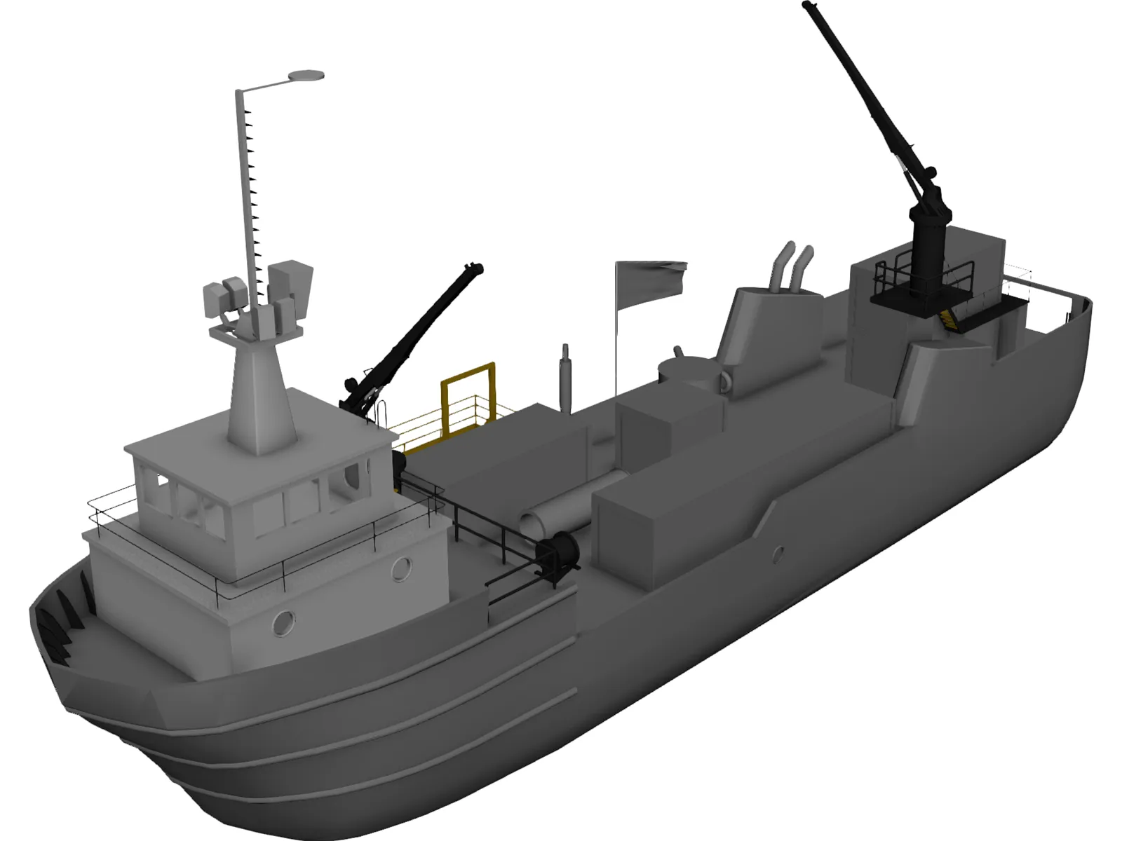 SeaWolf D3C 3D Model main preview