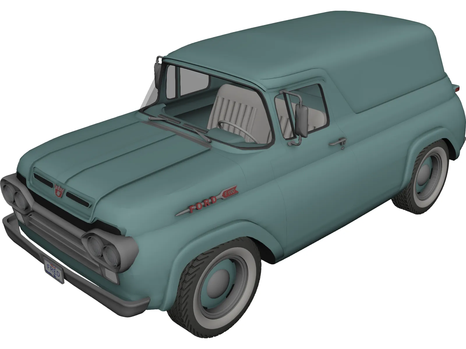Ford Panel (1960) 3D Model main preview