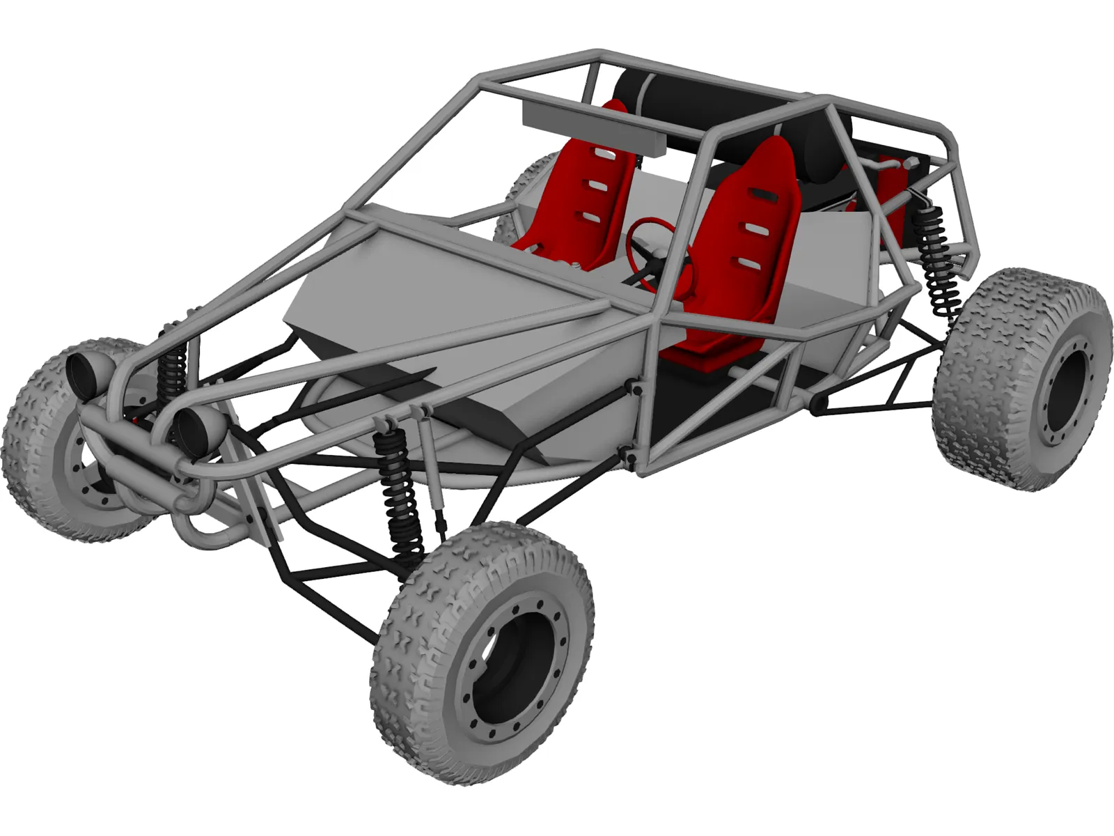 Dune Buggy 3D Model main preview