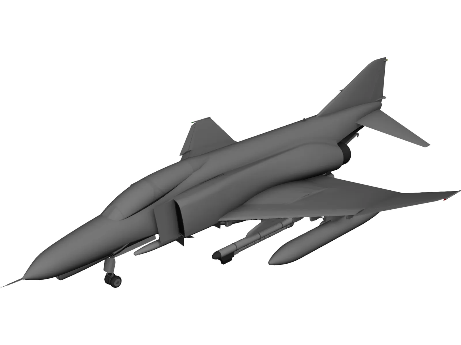 F-4E Phantom 3D Model main preview
