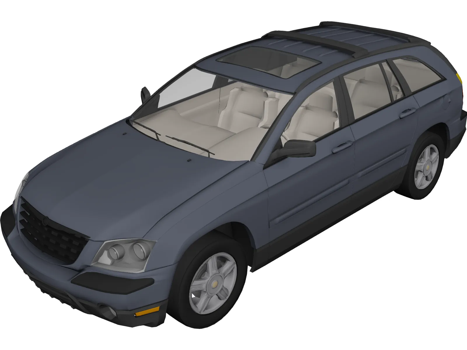 Chrysler Pacifica 3D Model main preview